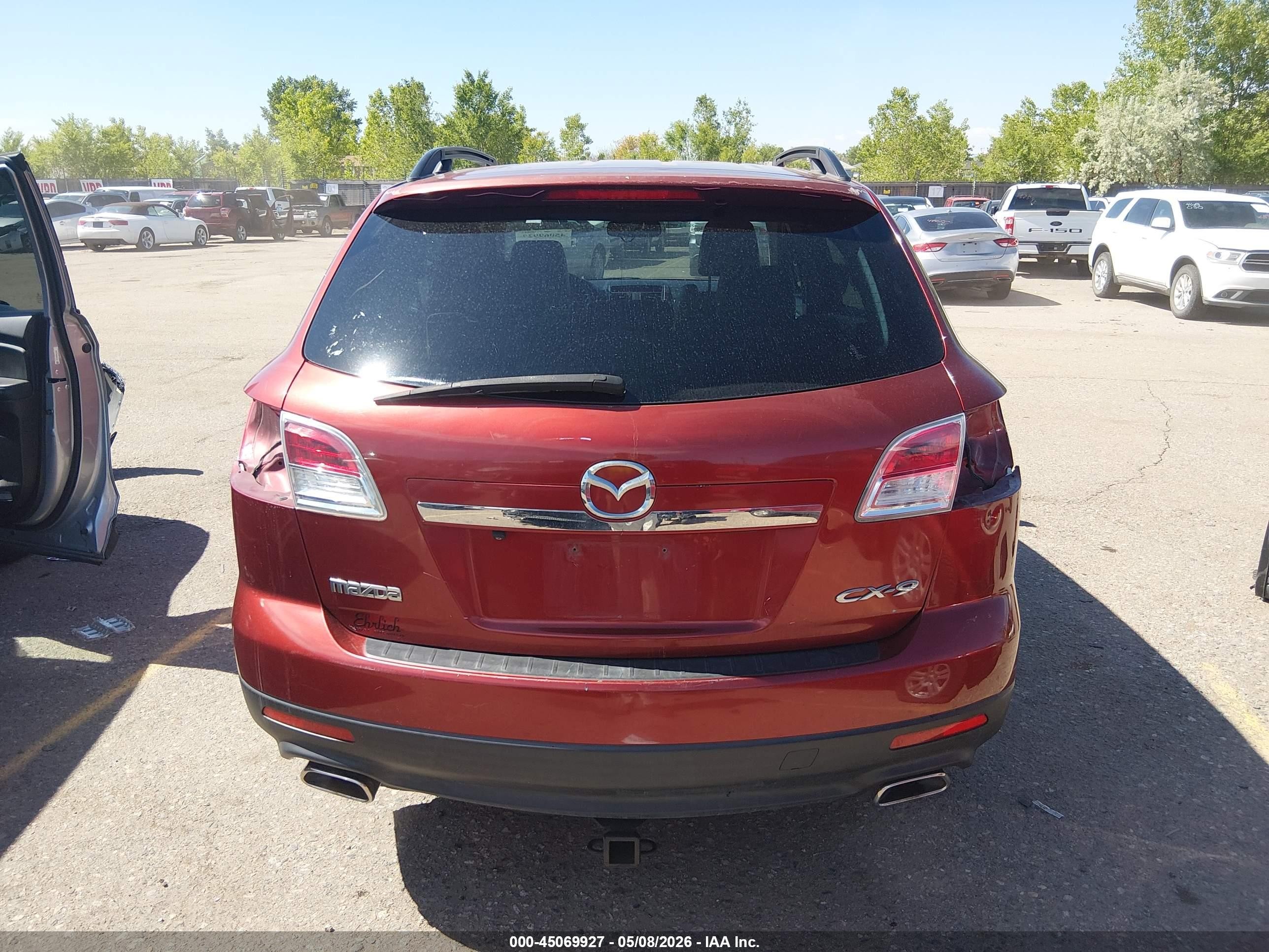 2008 Mazda Cx-9 Grand Touring Red vin: JM3TB38A380140326