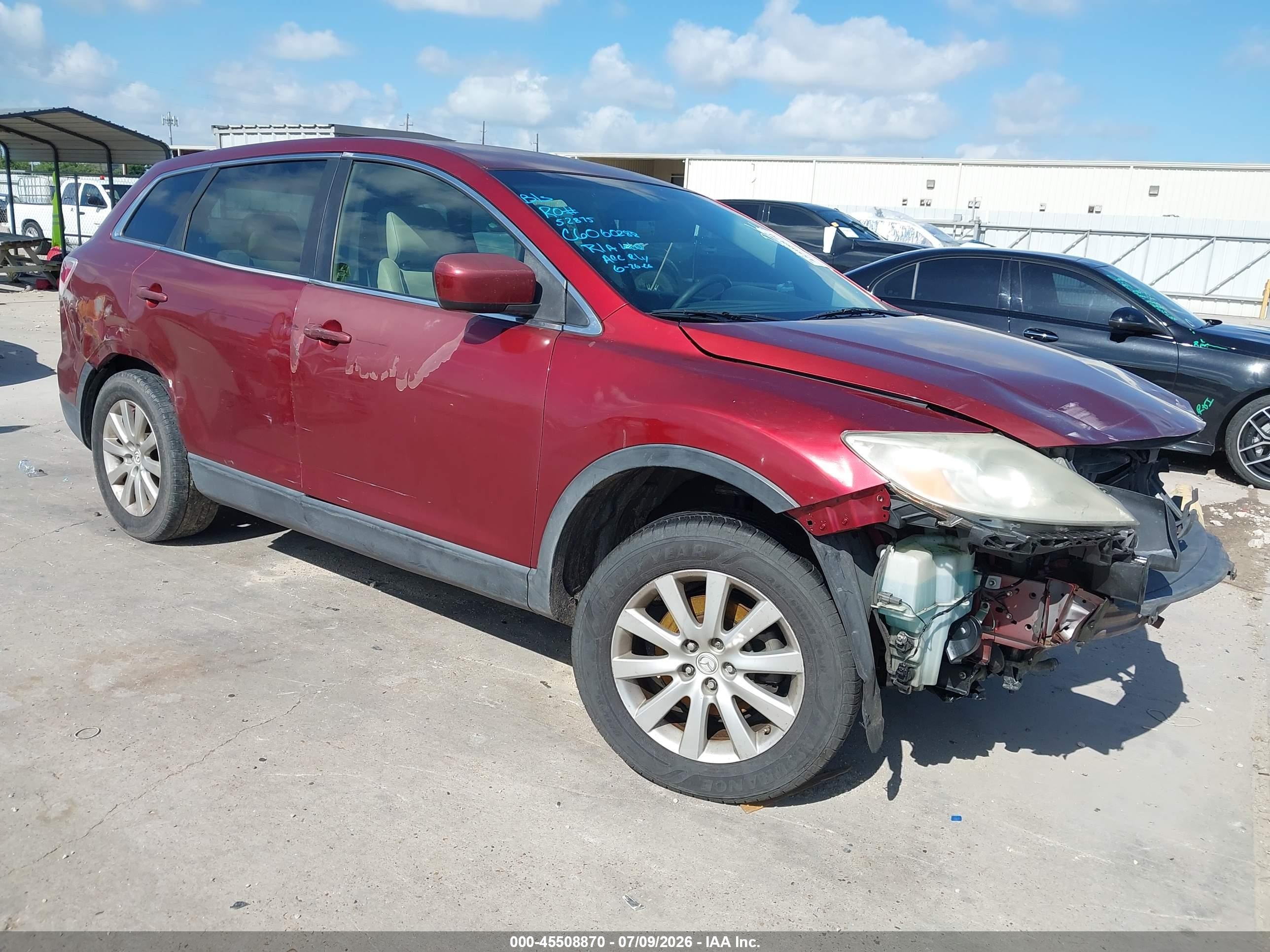 2008 Mazda Cx-9 Touring Красный vin: JM3TB38A580161341