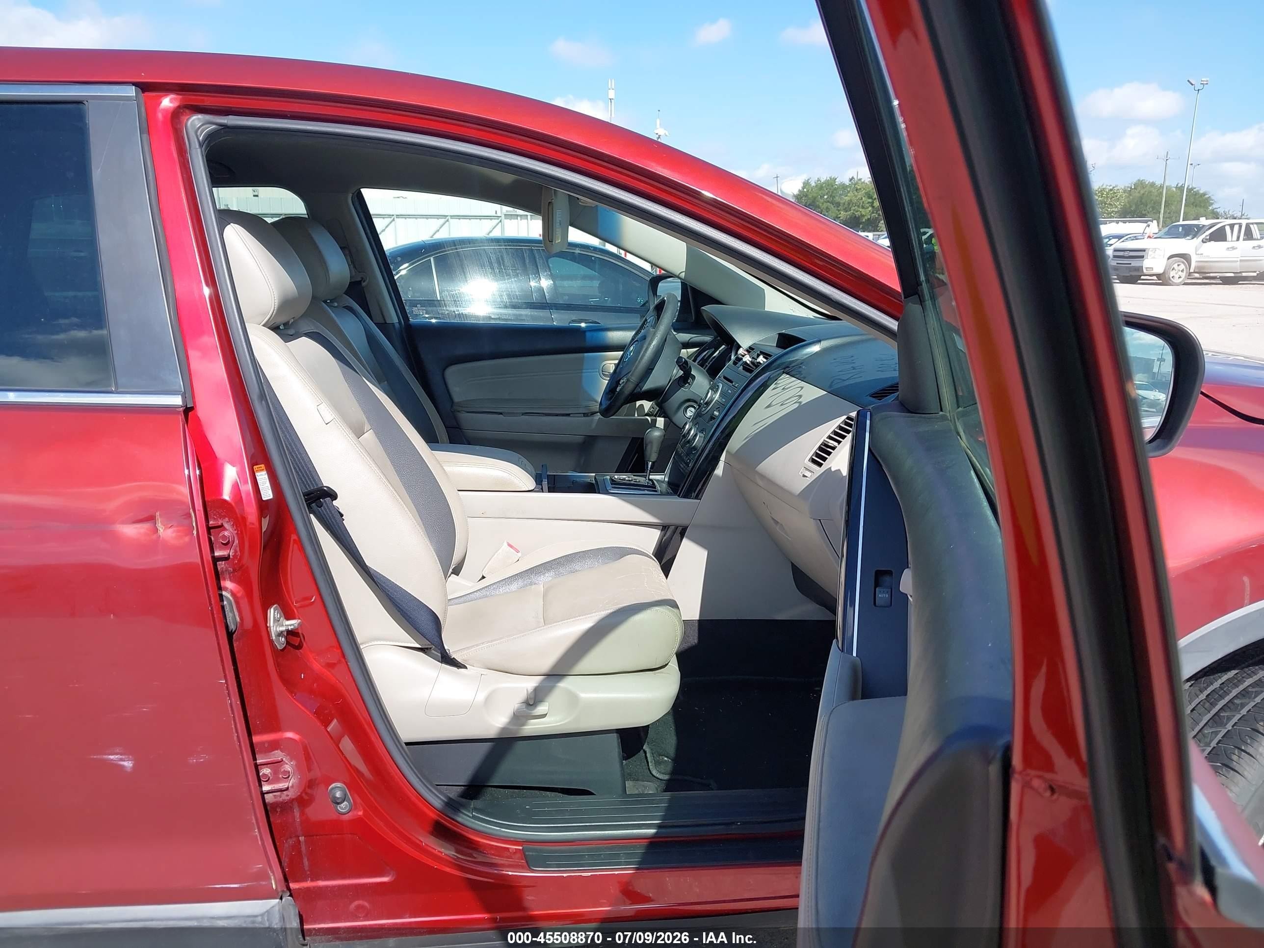 2008 Mazda Cx-9 Touring Red vin: JM3TB38A580161341