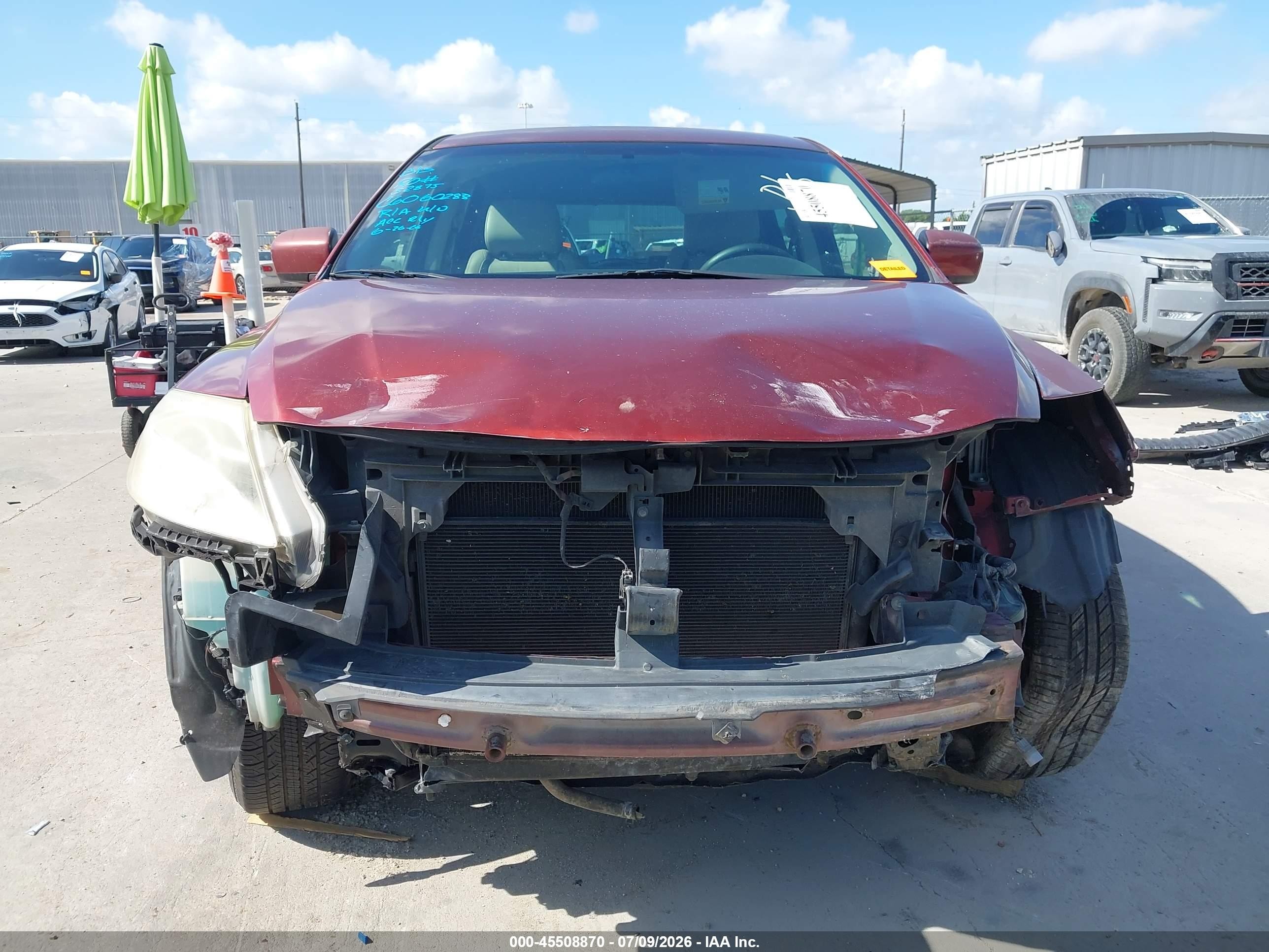 2008 Mazda Cx-9 Touring Red vin: JM3TB38A580161341