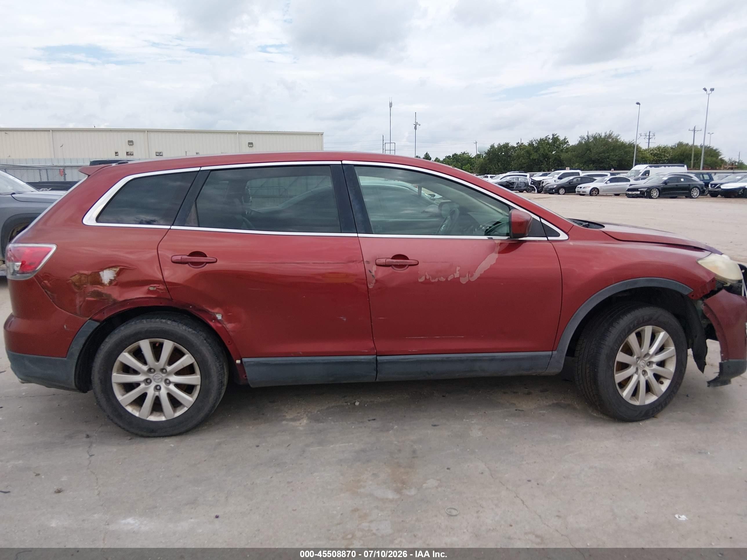 2008 Mazda Cx-9 Touring Red vin: JM3TB38A580161341