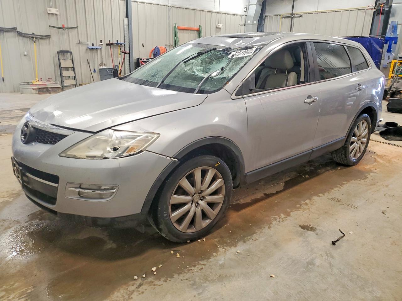 2008 Mazda Cx-9 Silver vin: JM3TB38A680125528