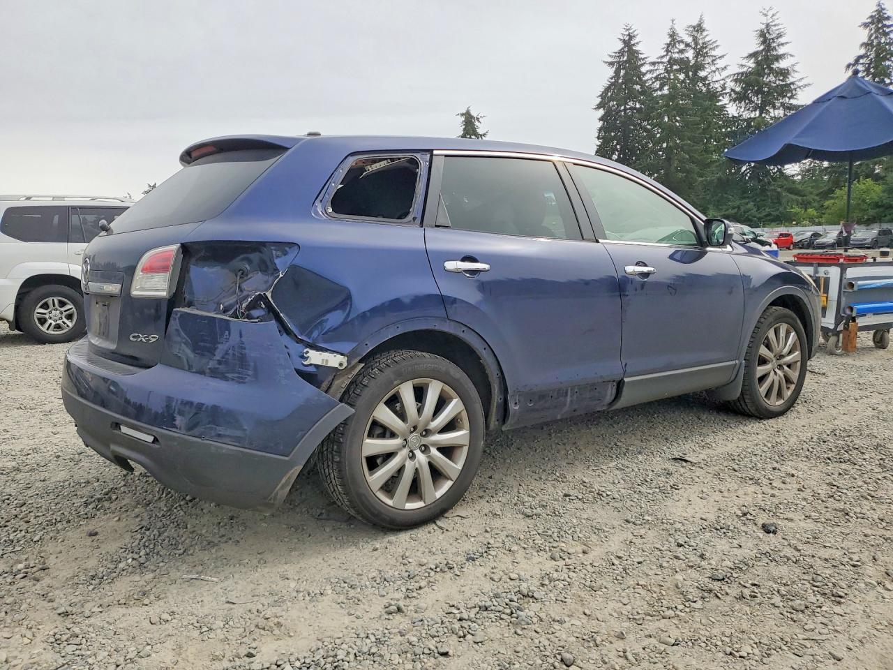 2008 Mazda Cx-9 Blue vin: JM3TB38A680135329