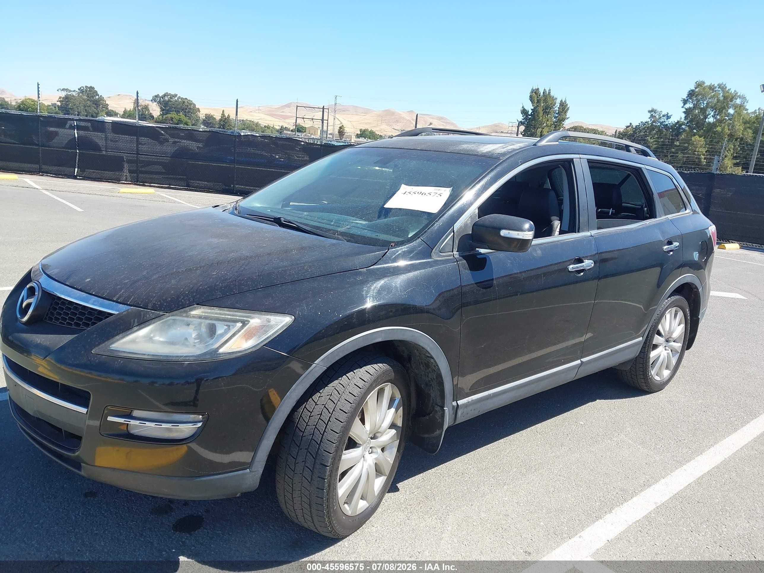 2008 Mazda Cx-9 Grand Touring Black vin: JM3TB38A680156486