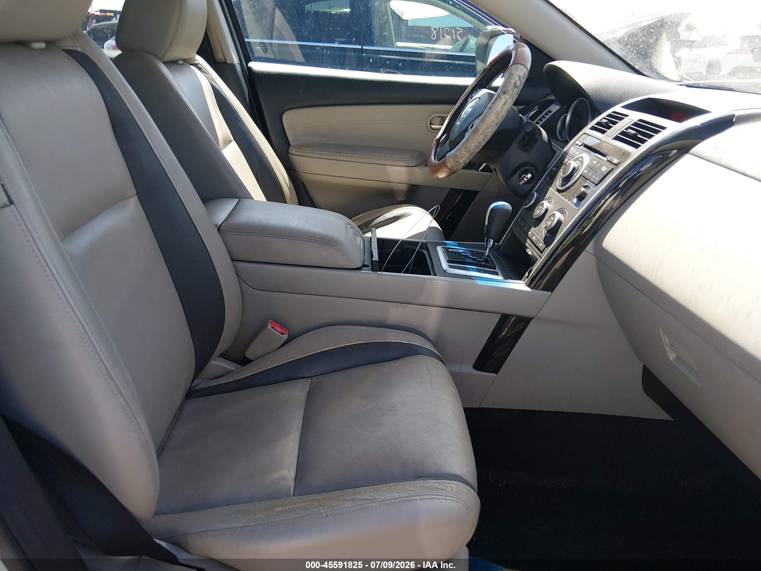 2009 Mazda Cx-9 Touring White vin: JM3TB38A890178099