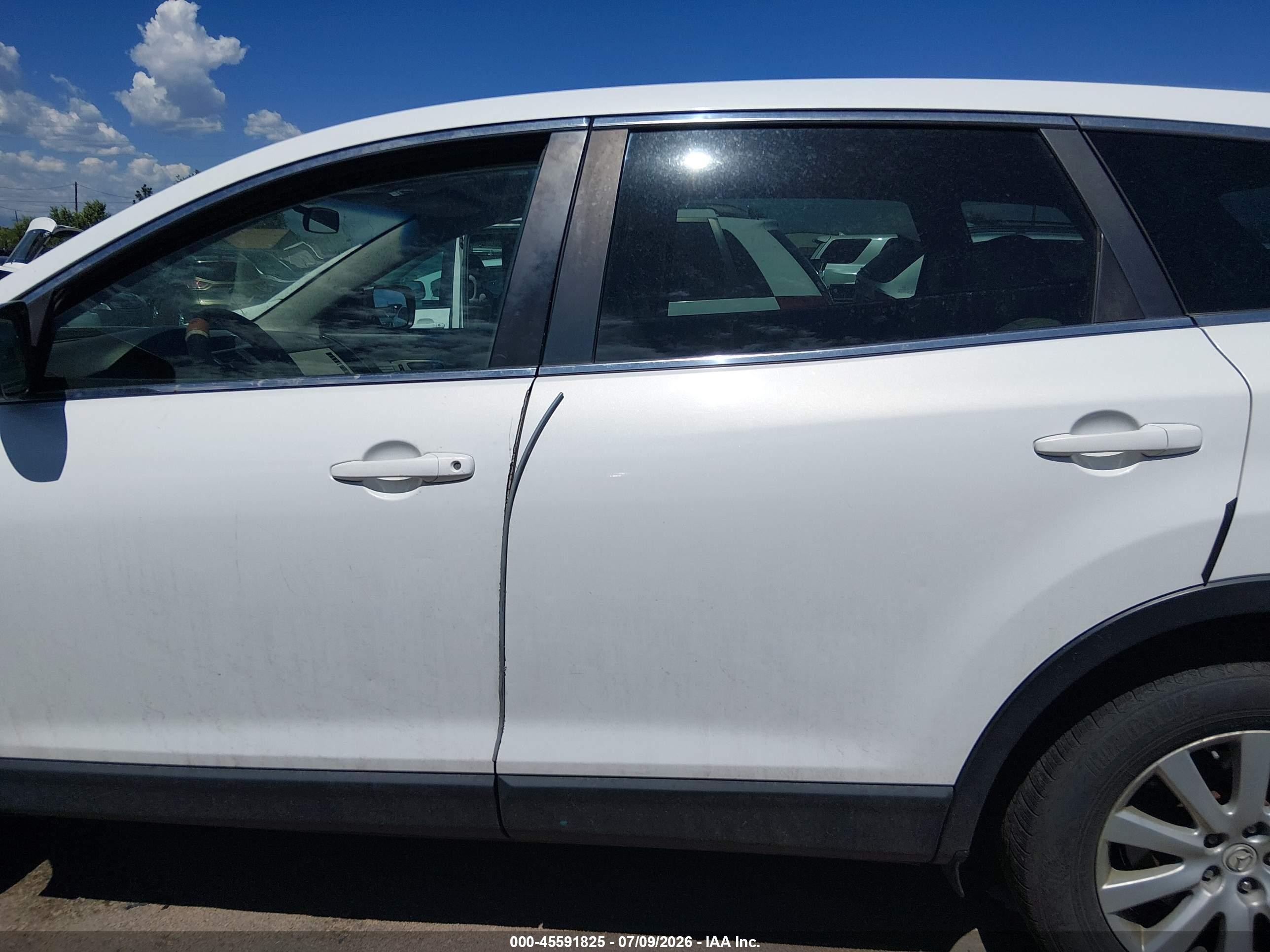 2009 Mazda Cx-9 Touring White vin: JM3TB38A890178099