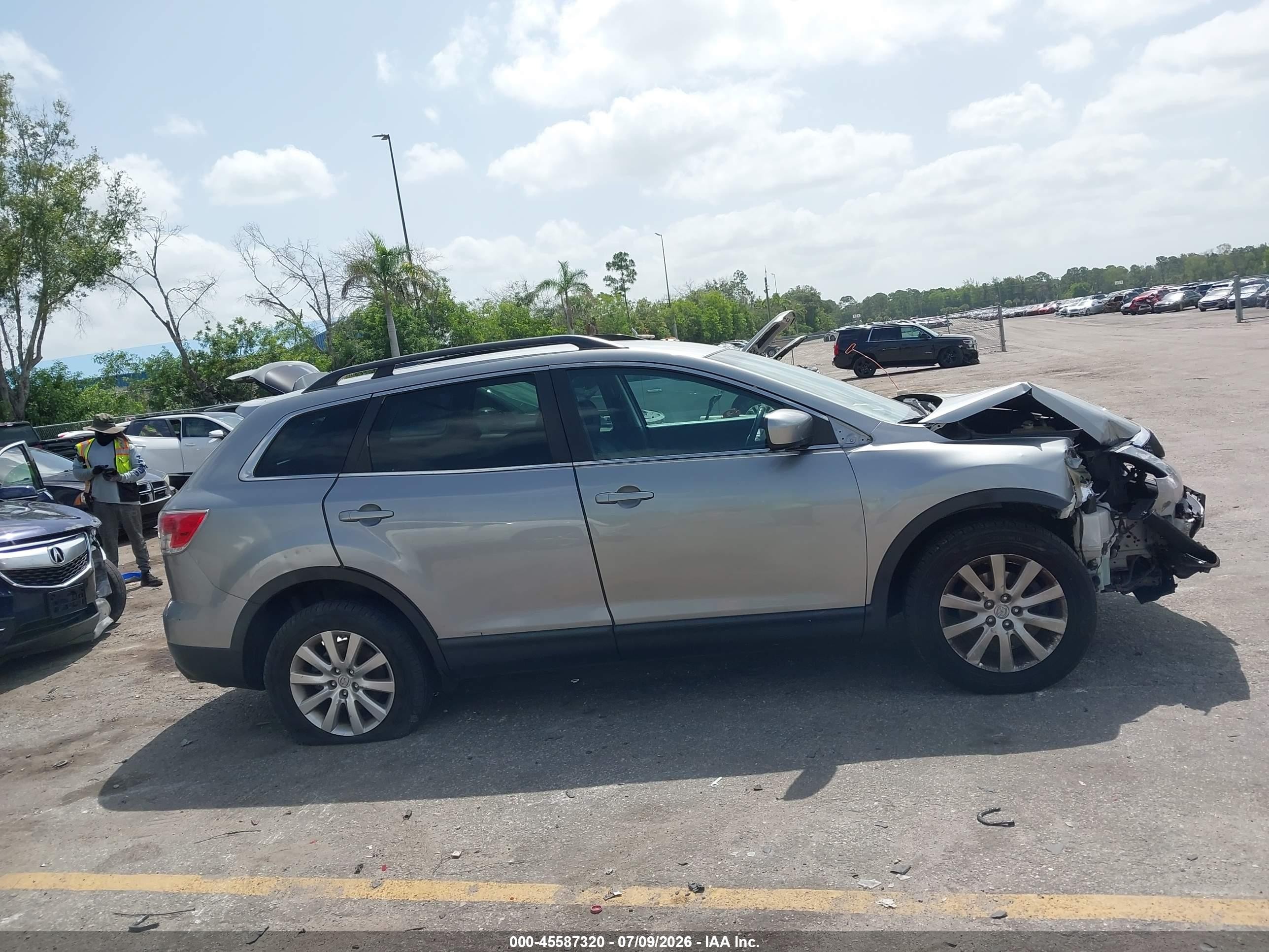 2009 Mazda Cx-9 Sport Gray vin: JM3TB38A990177611