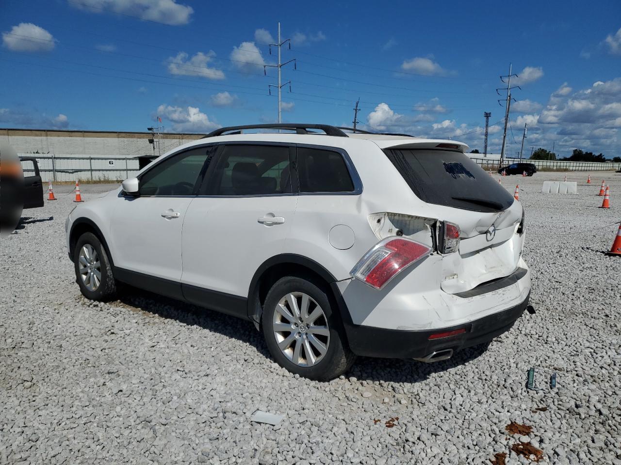 2008 Mazda Cx-9 White vin: JM3TB38AX80149766