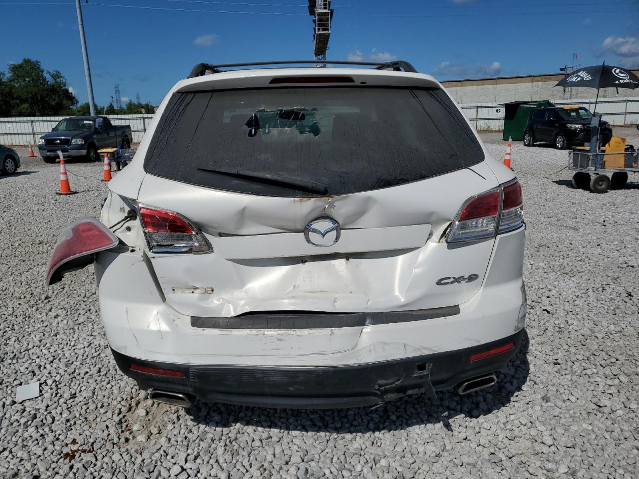 2008 Mazda Cx-9 White vin: JM3TB38AX80149766