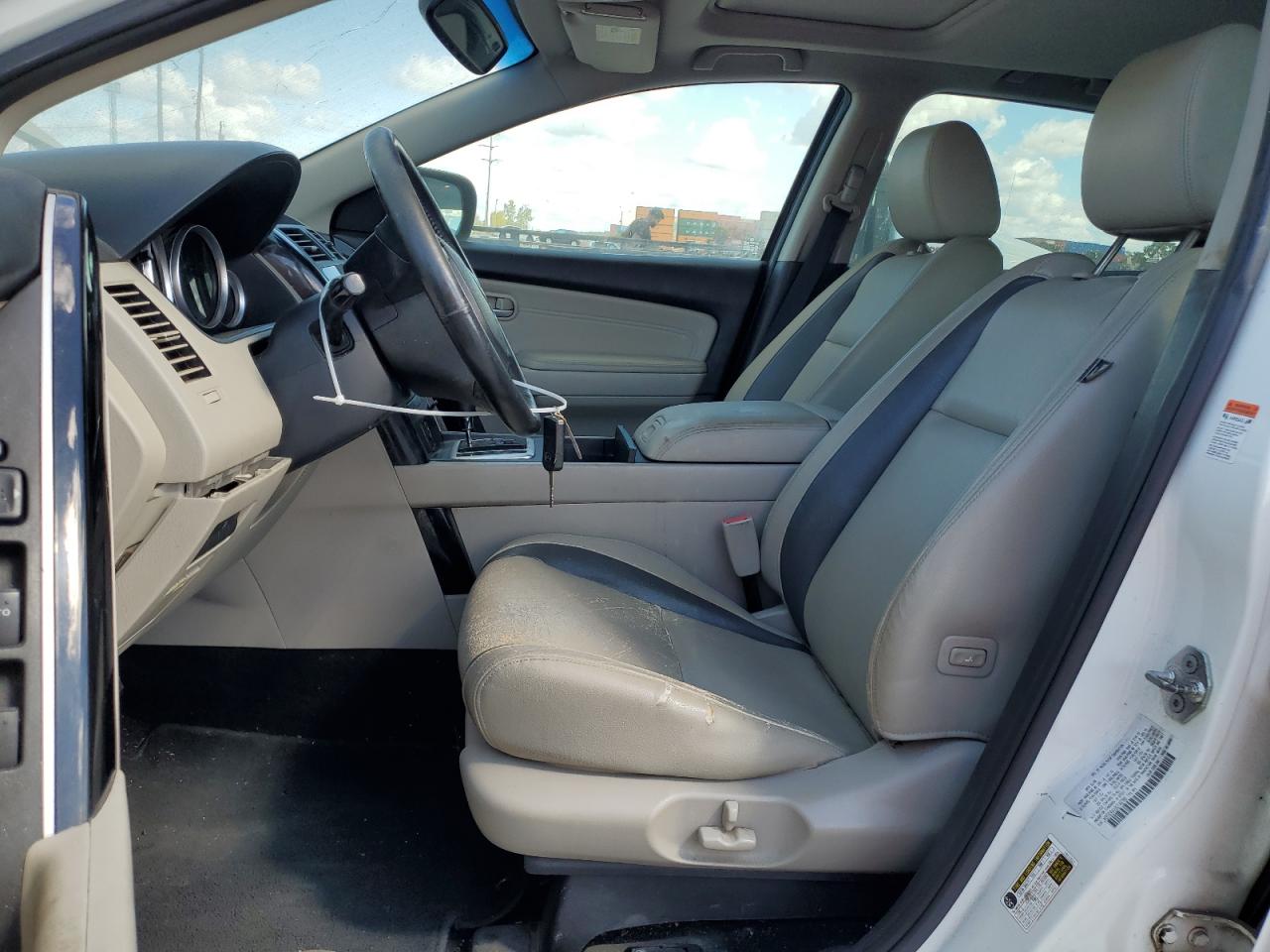 2008 Mazda Cx-9 White vin: JM3TB38AX80149766