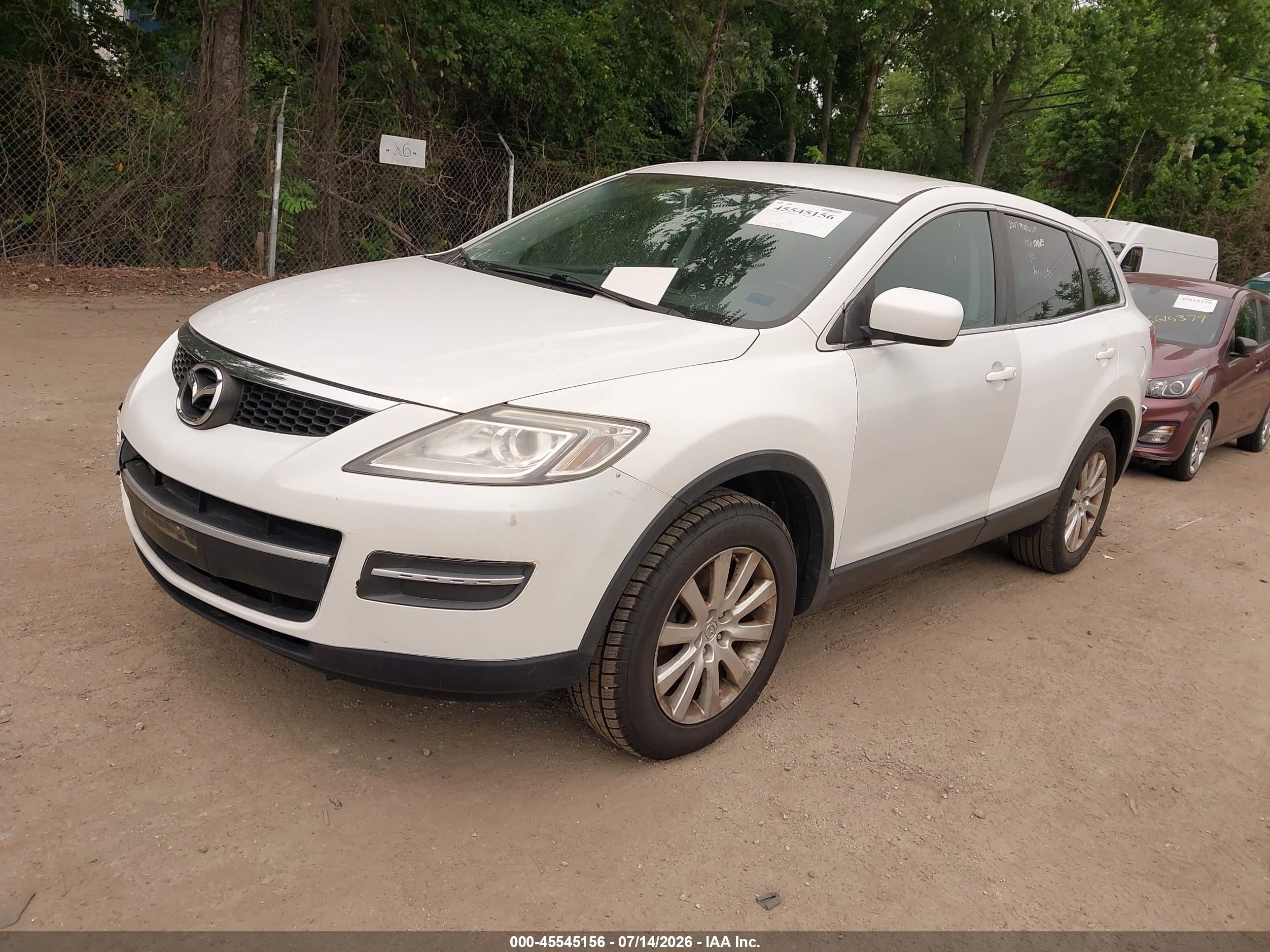 2007 Mazda Cx-9 Touring White vin: JM3TB38C370104605