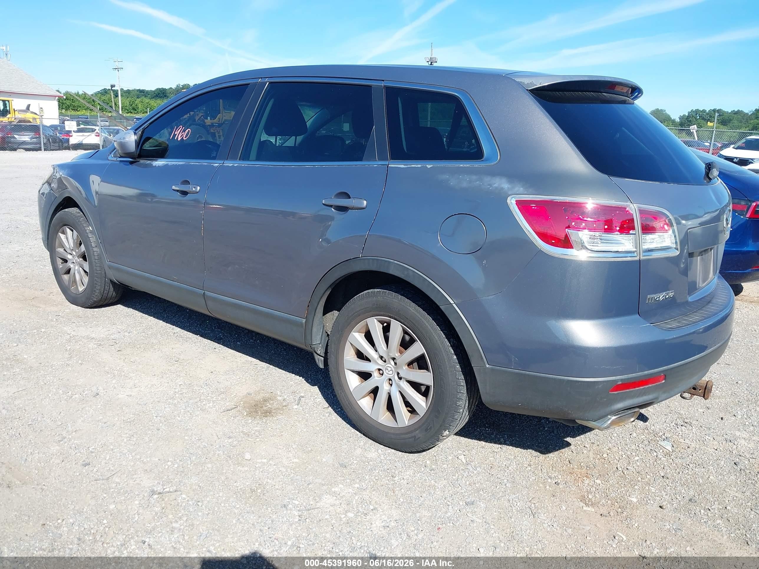 2007 Mazda Cx-9 Sport Light Blue vin: JM3TB38C870110352