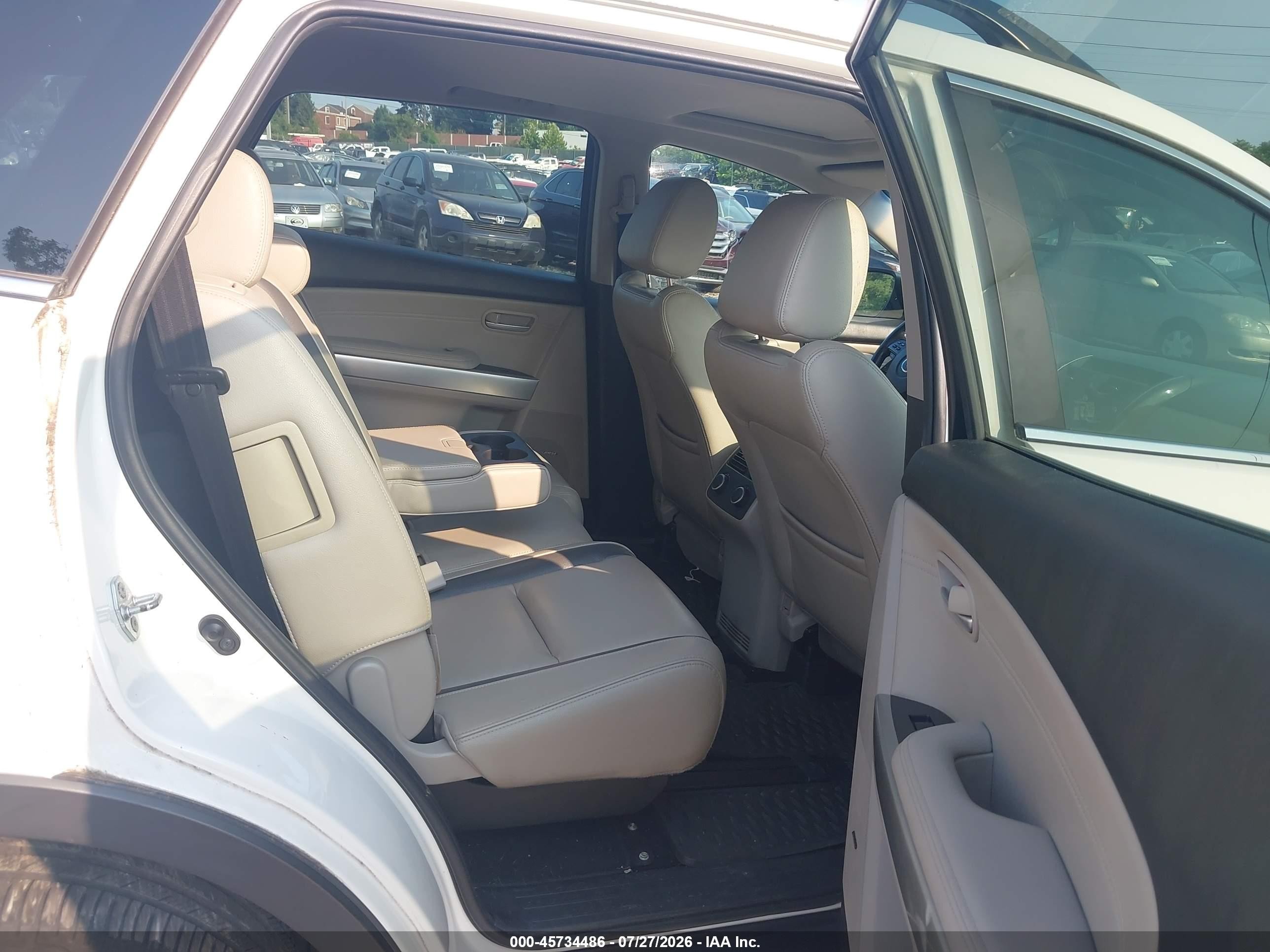 2009 Mazda Cx-9 Grand Touring White vin: JM3TB38V090179248