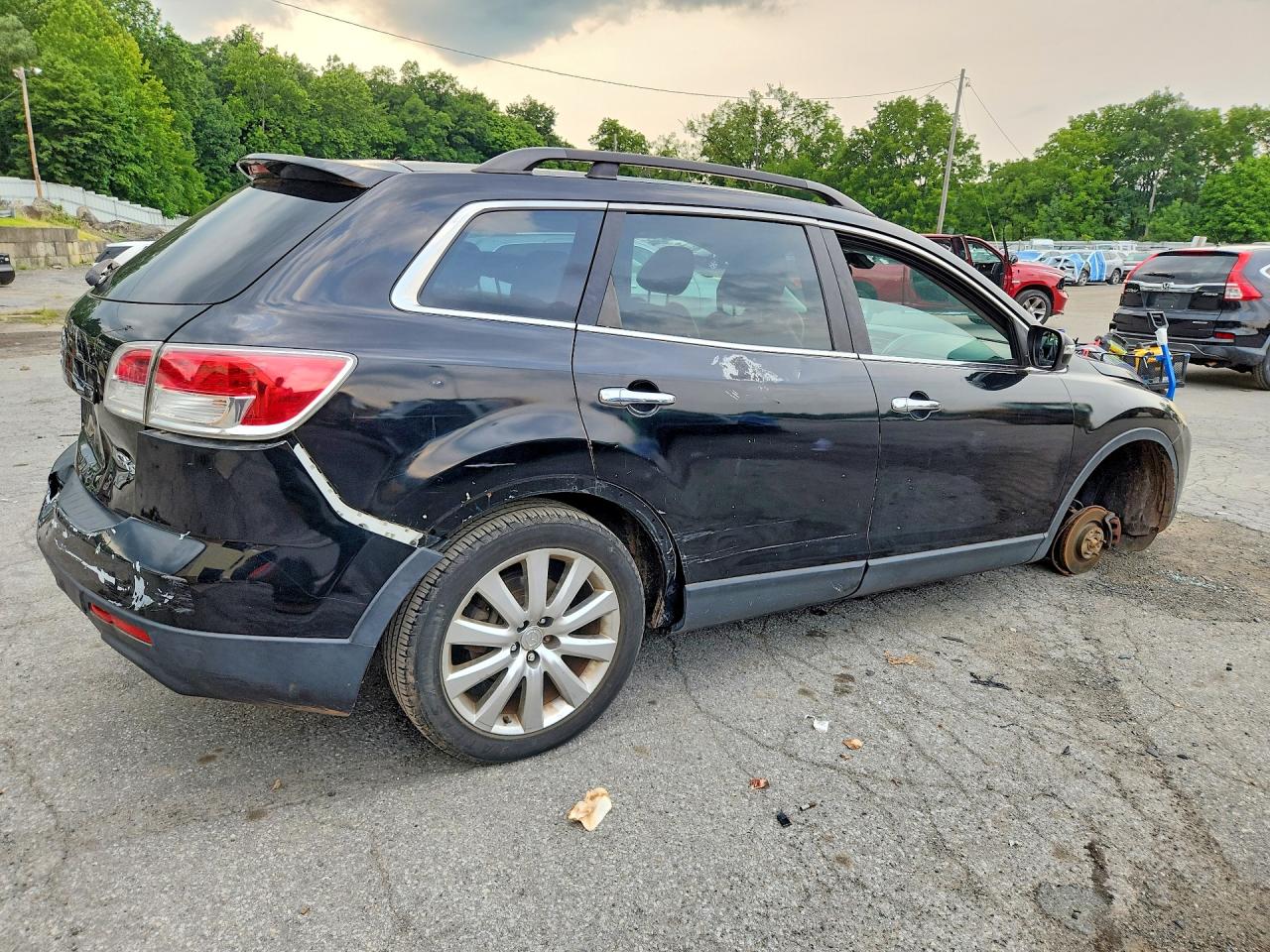 2008 Mazda Cx-9 Black vin: JM3TB38V180130090