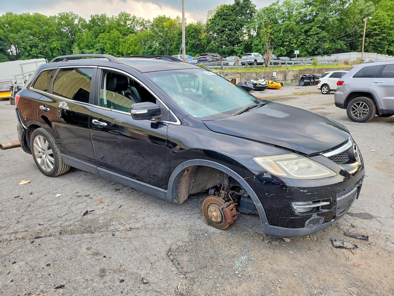 2008 Mazda Cx-9 Black vin: JM3TB38V180130090