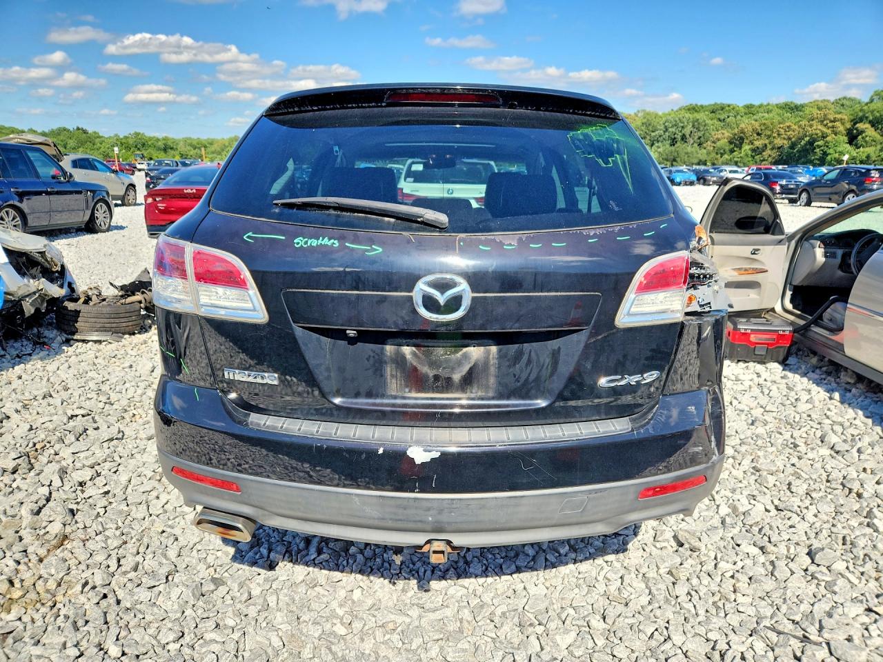 2008 Mazda Cx-9 Black vin: JM3TB38V180133040