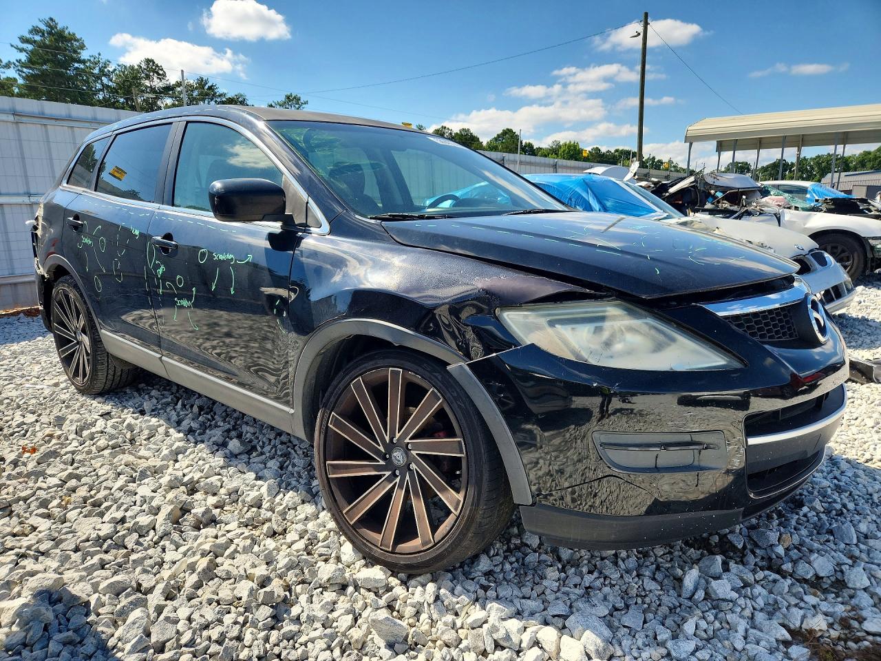 2008 Mazda Cx-9 Black vin: JM3TB38V180133040