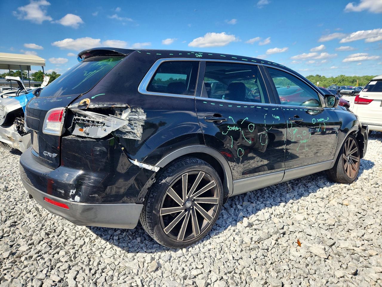 2008 Mazda Cx-9 Black vin: JM3TB38V180133040