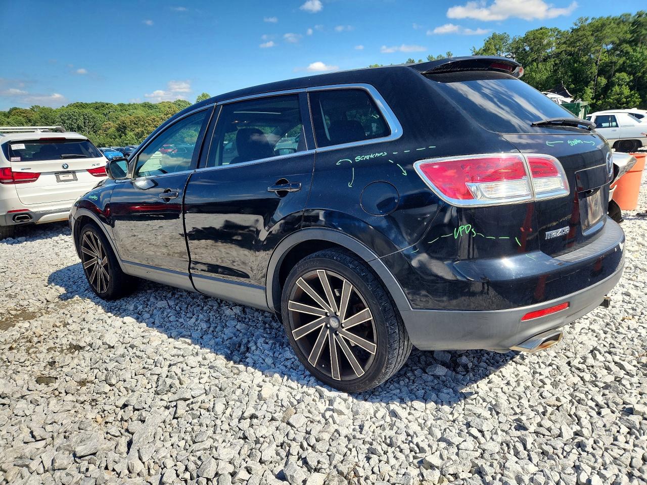 2008 Mazda Cx-9 Black vin: JM3TB38V180133040