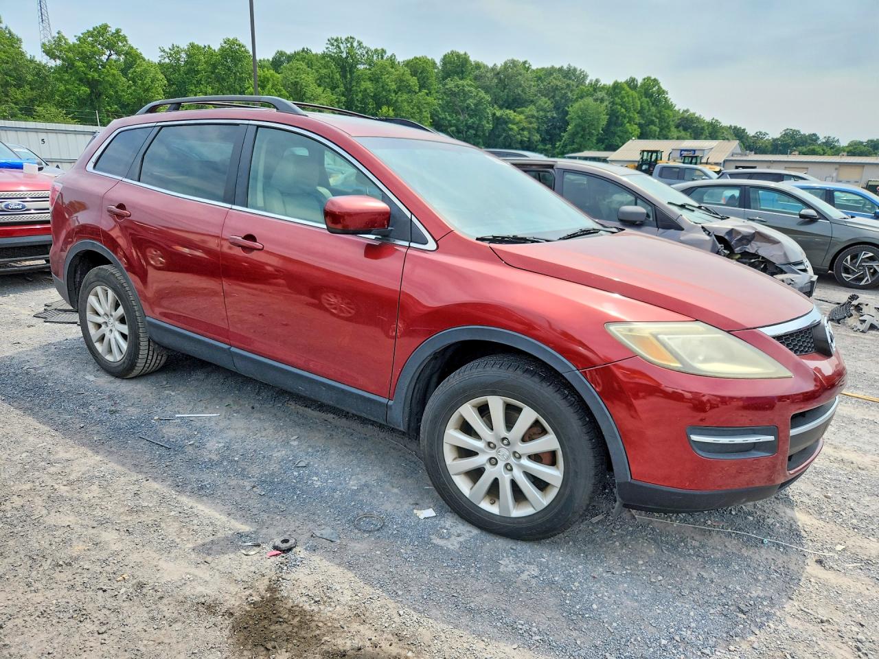 2008 Mazda Cx-9 Red vin: JM3TB38V180143597