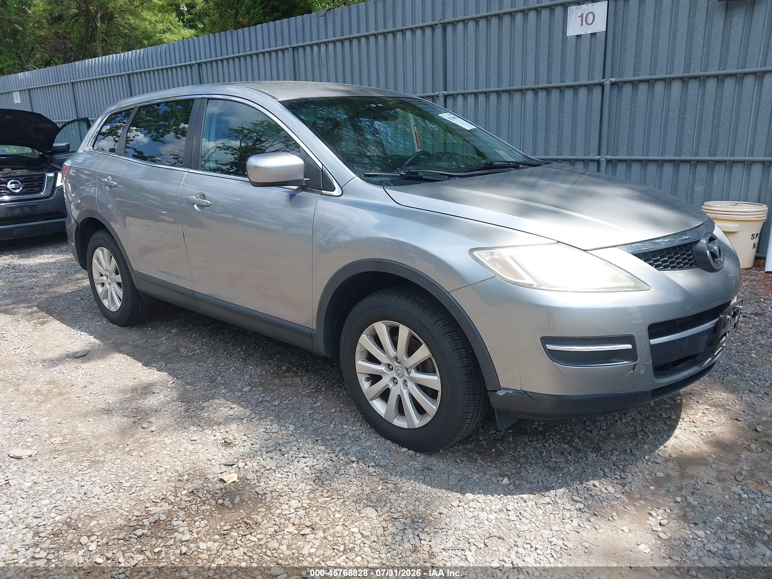 2009 Mazda Cx-9 Sport Silver vin: JM3TB38V190176228