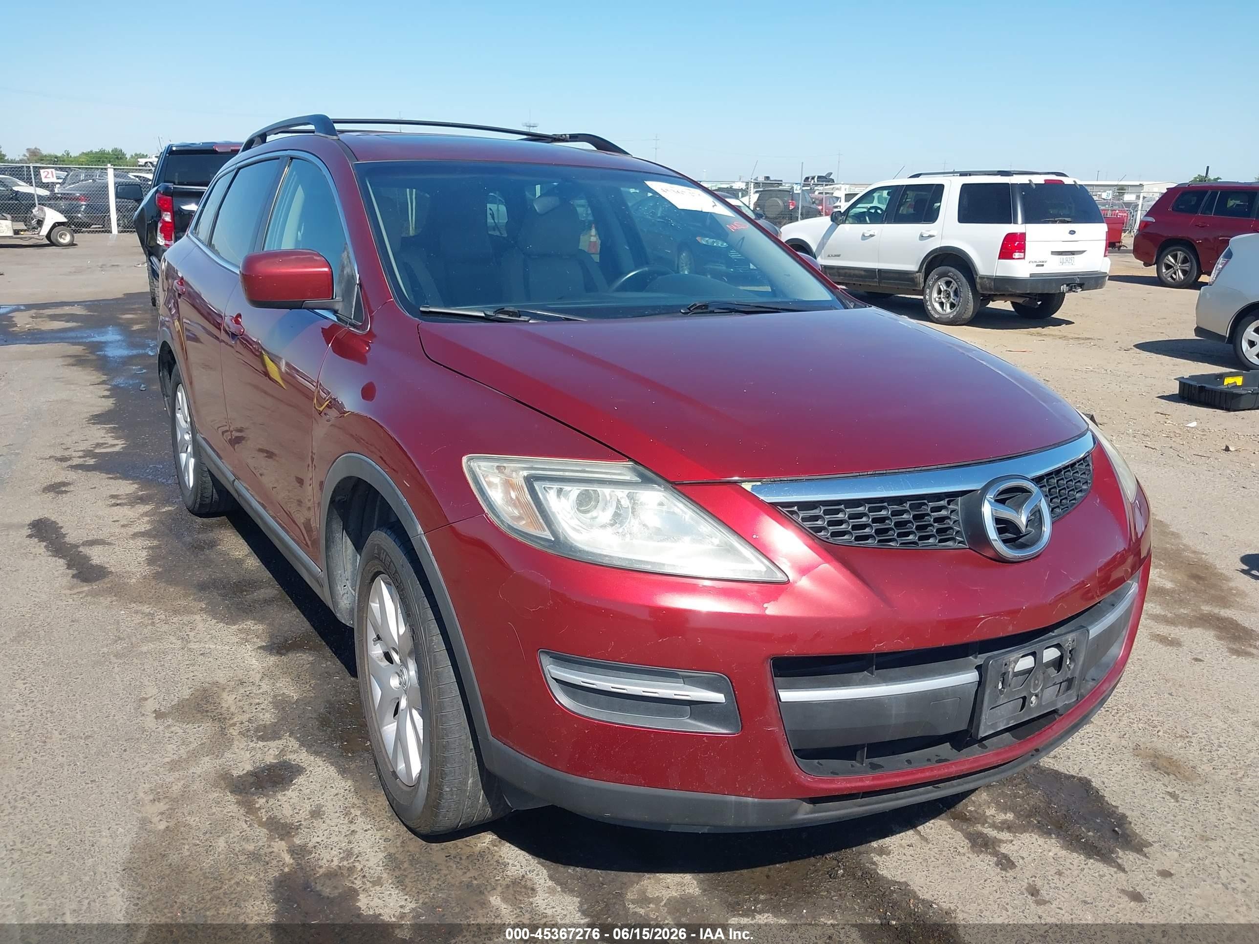 2008 Mazda Cx-9 Touring Red vin: JM3TB38V280143785