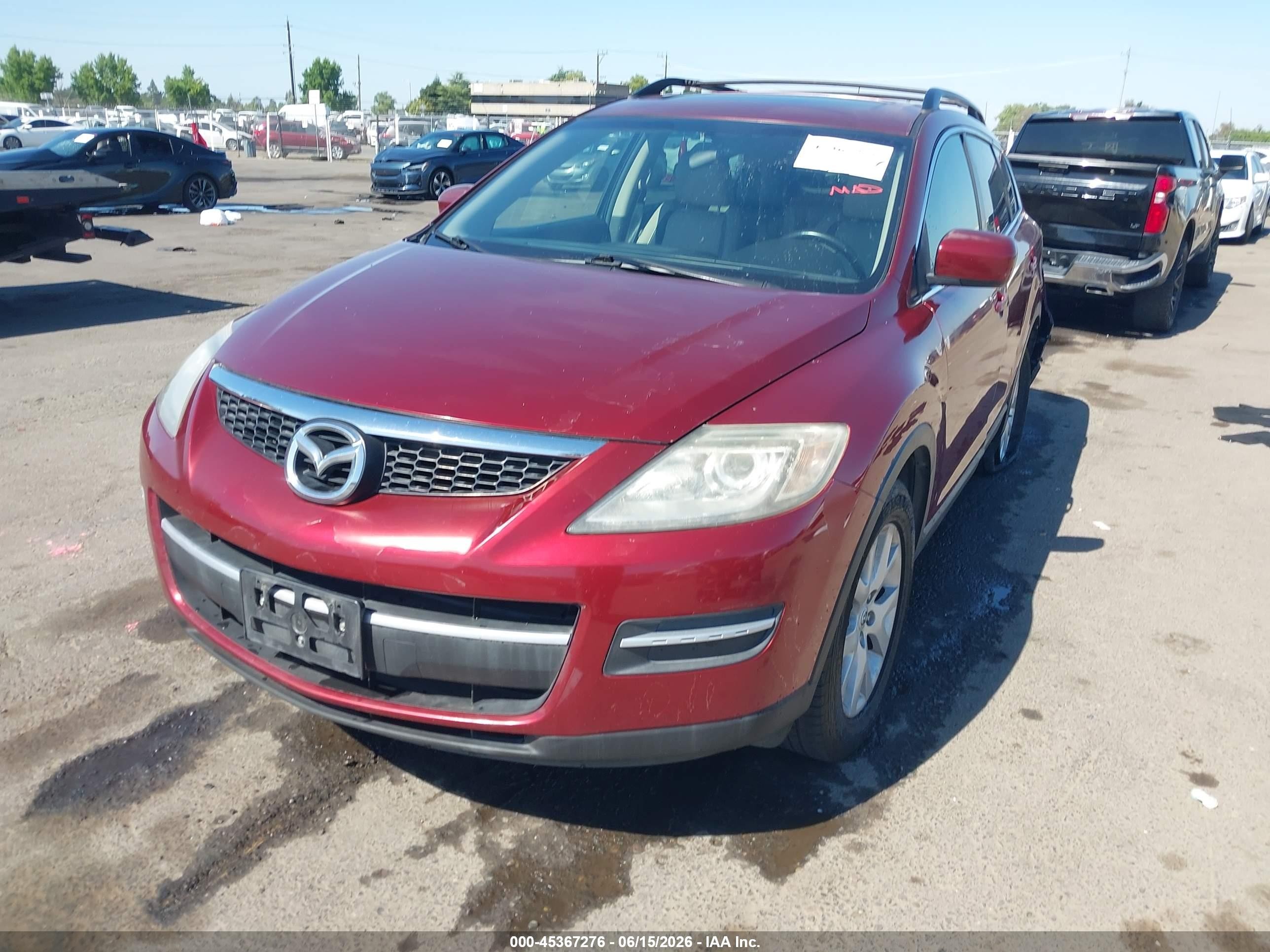 2008 Mazda Cx-9 Touring Red vin: JM3TB38V280143785