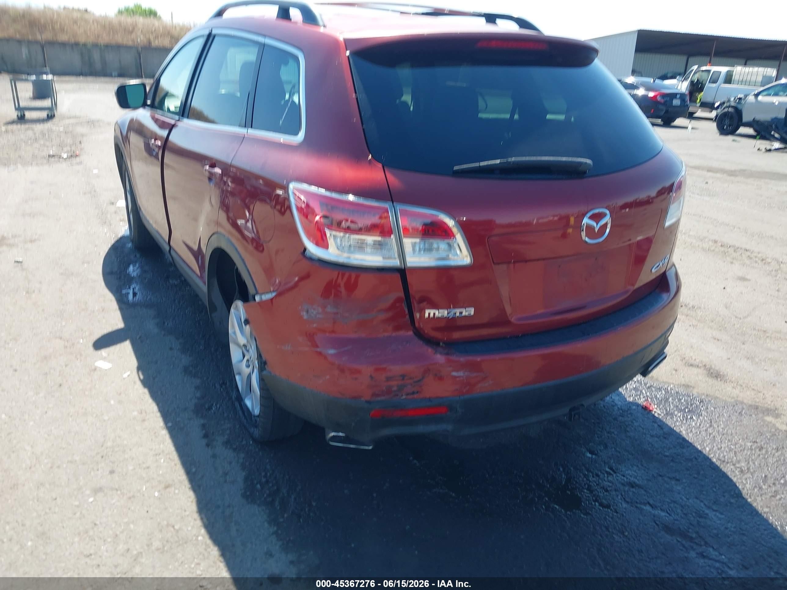 2008 Mazda Cx-9 Touring Red vin: JM3TB38V280143785