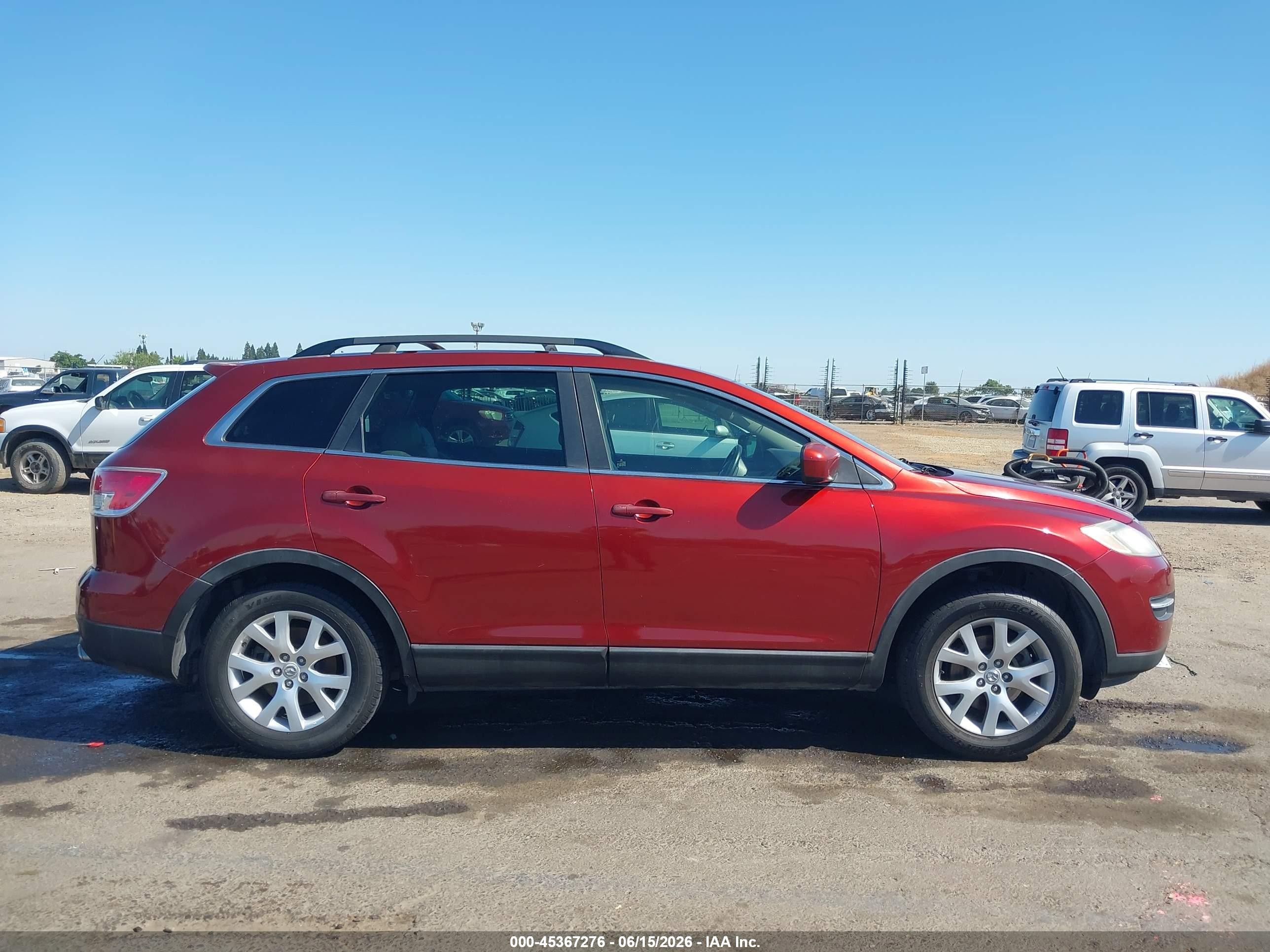 2008 Mazda Cx-9 Touring Red vin: JM3TB38V280143785