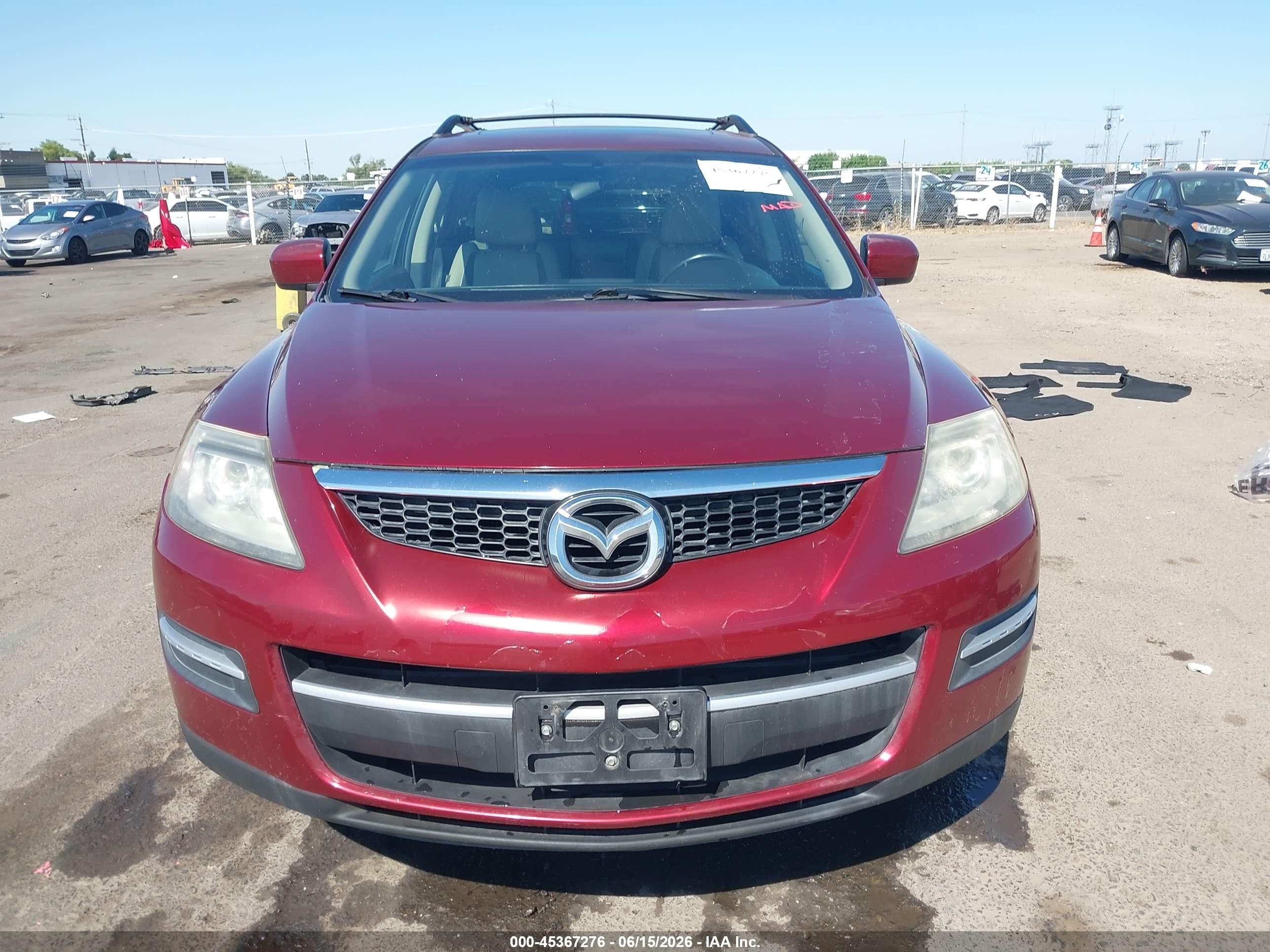 2008 Mazda Cx-9 Touring Red vin: JM3TB38V280143785