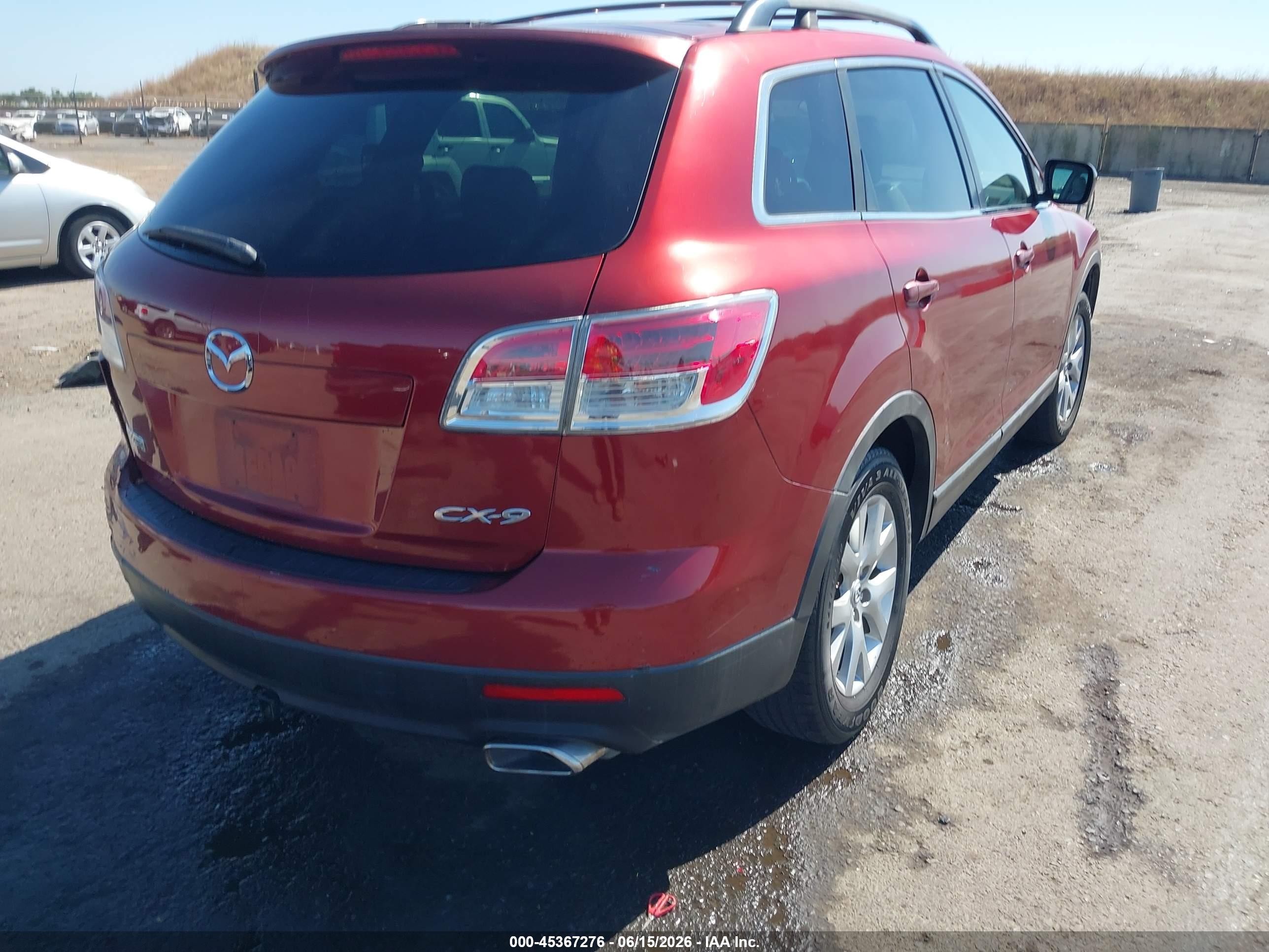 2008 Mazda Cx-9 Touring Red vin: JM3TB38V280143785
