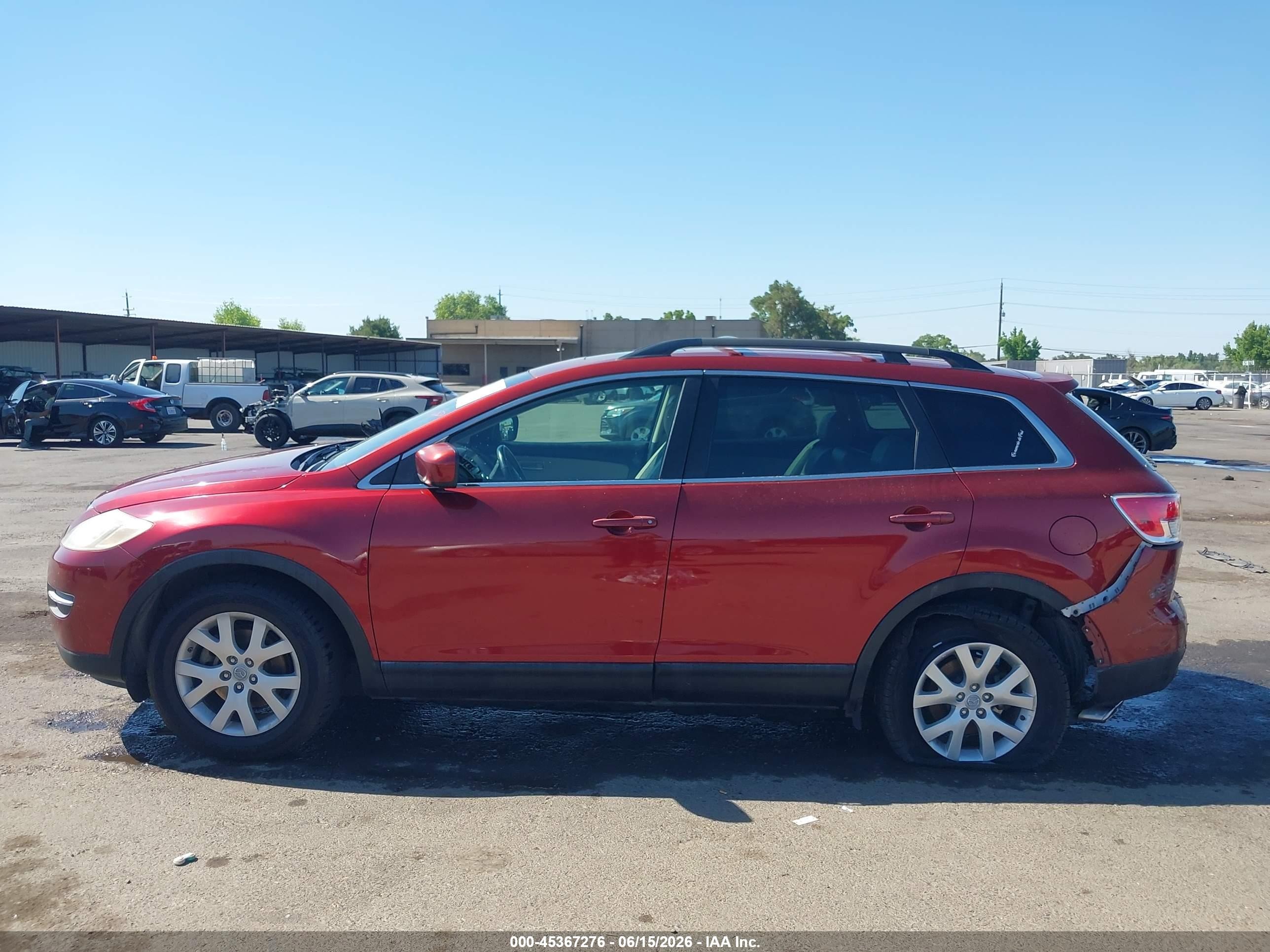2008 Mazda Cx-9 Touring Red vin: JM3TB38V280143785
