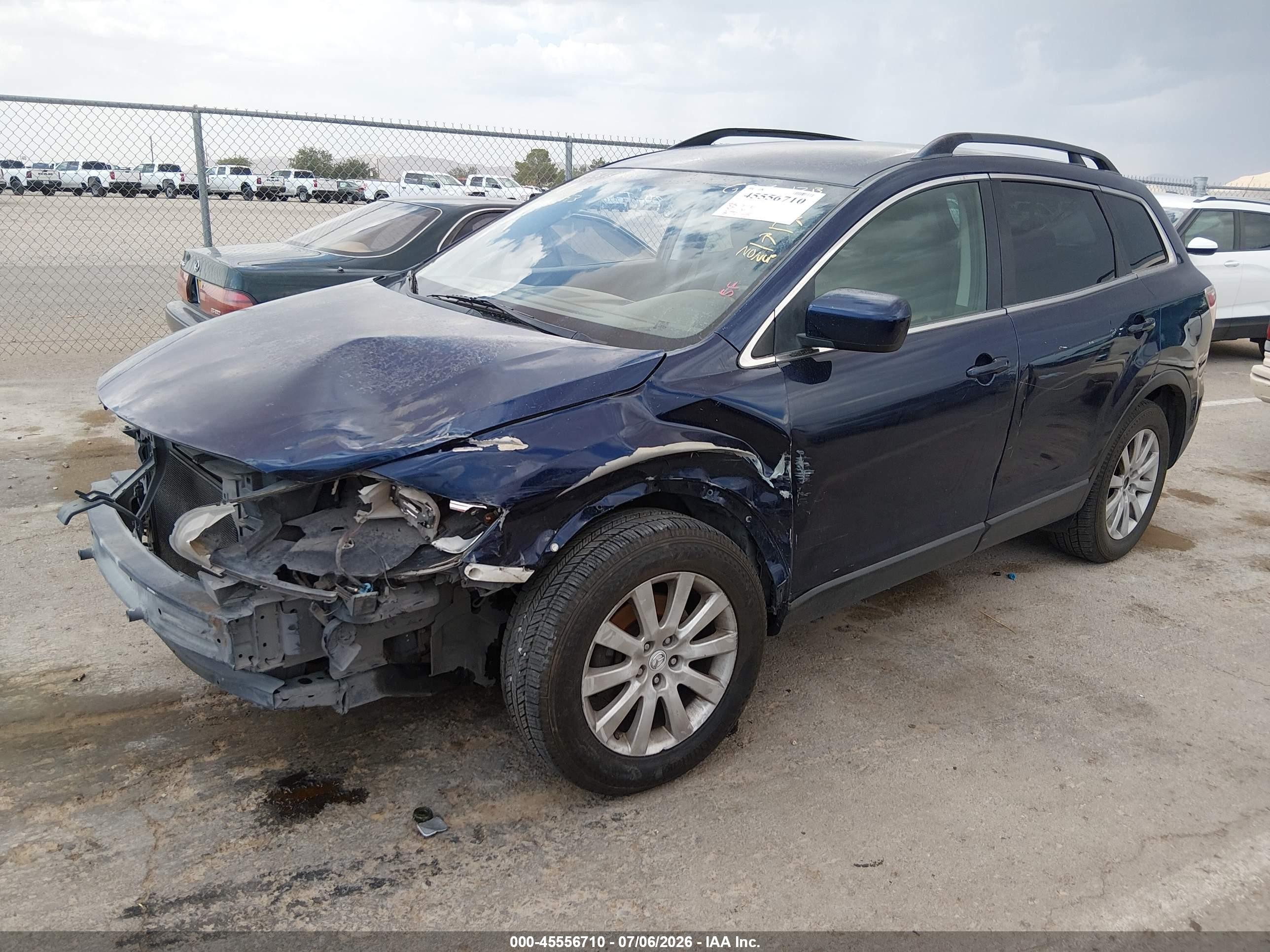 2008 Mazda Cx-9 Sport Dark Blue vin: JM3TB38V280146329