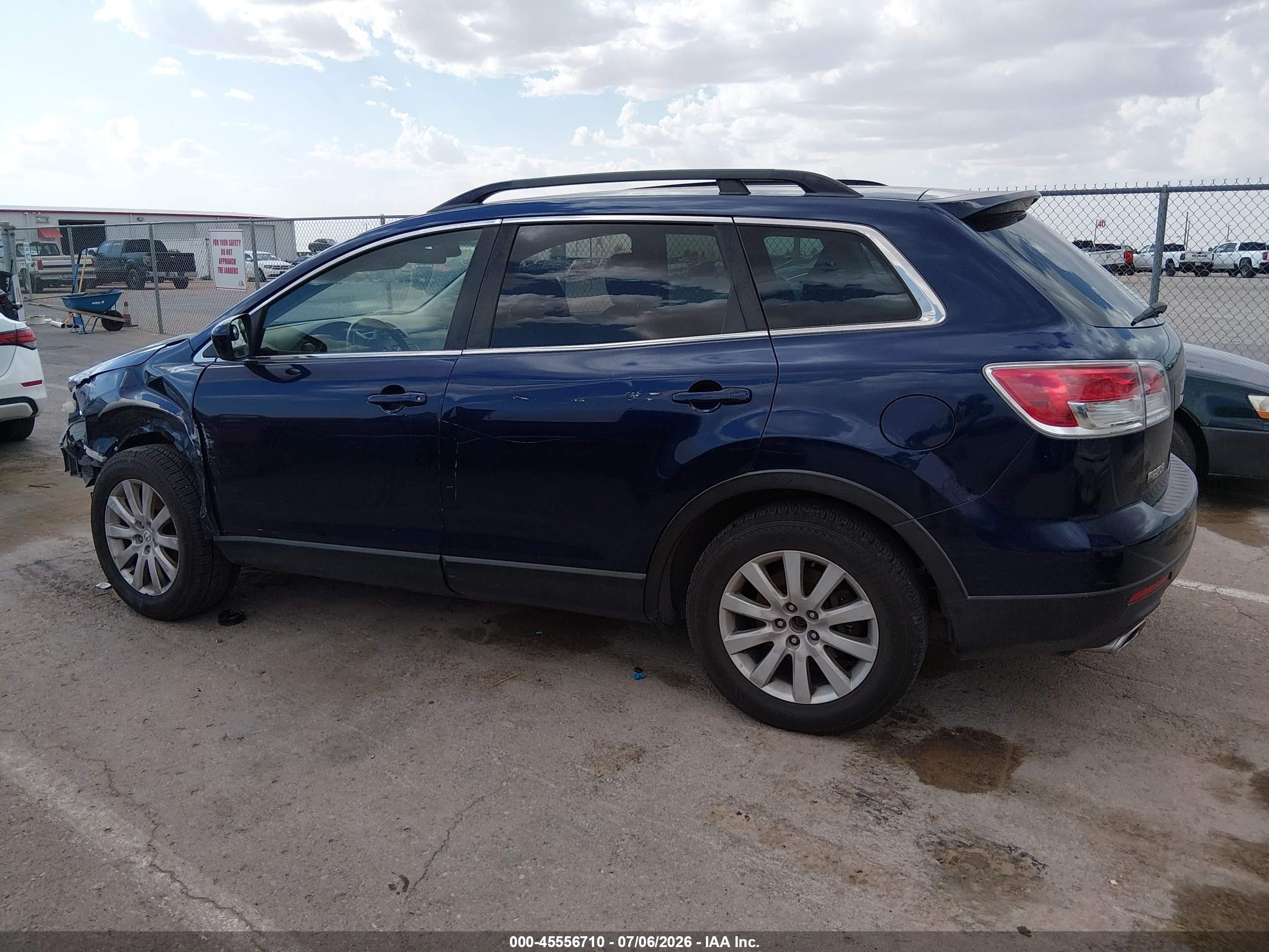 2008 Mazda Cx-9 Sport Dark Blue vin: JM3TB38V280146329
