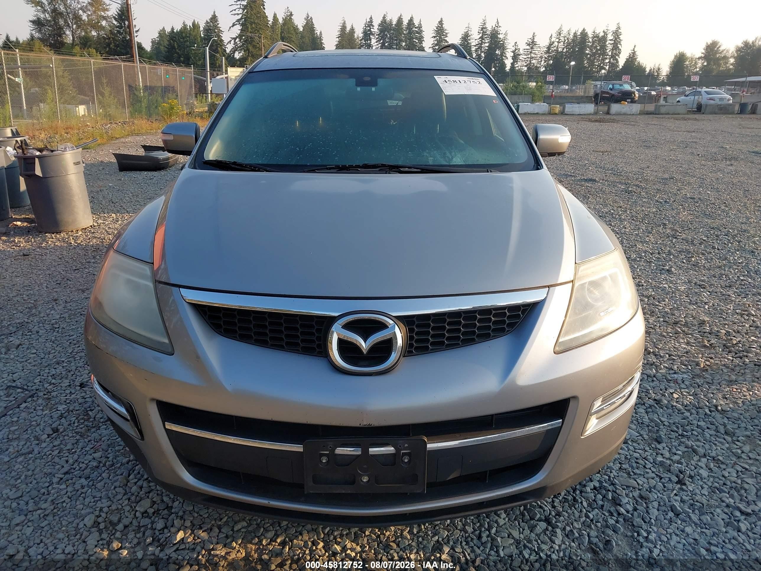 2009 Mazda Cx-9 Grand Touring Silver vin: JM3TB38V290181082