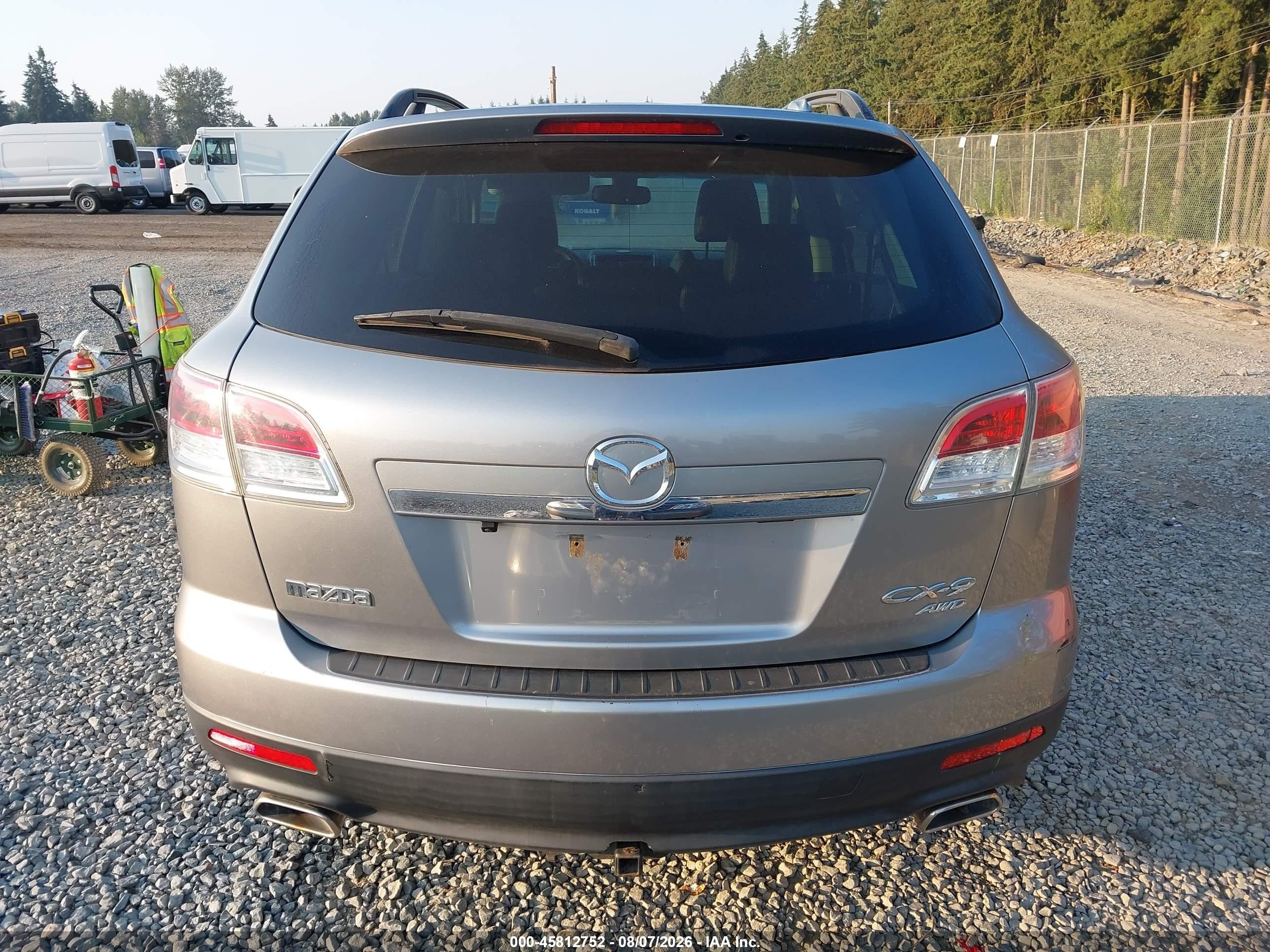 2009 Mazda Cx-9 Grand Touring Silver vin: JM3TB38V290181082