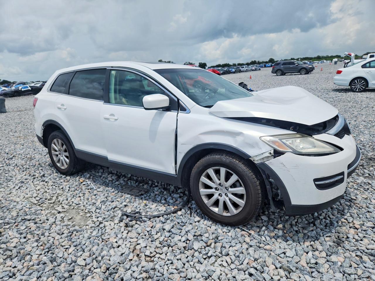 2008 Mazda Cx-9 White vin: JM3TB38V380153502