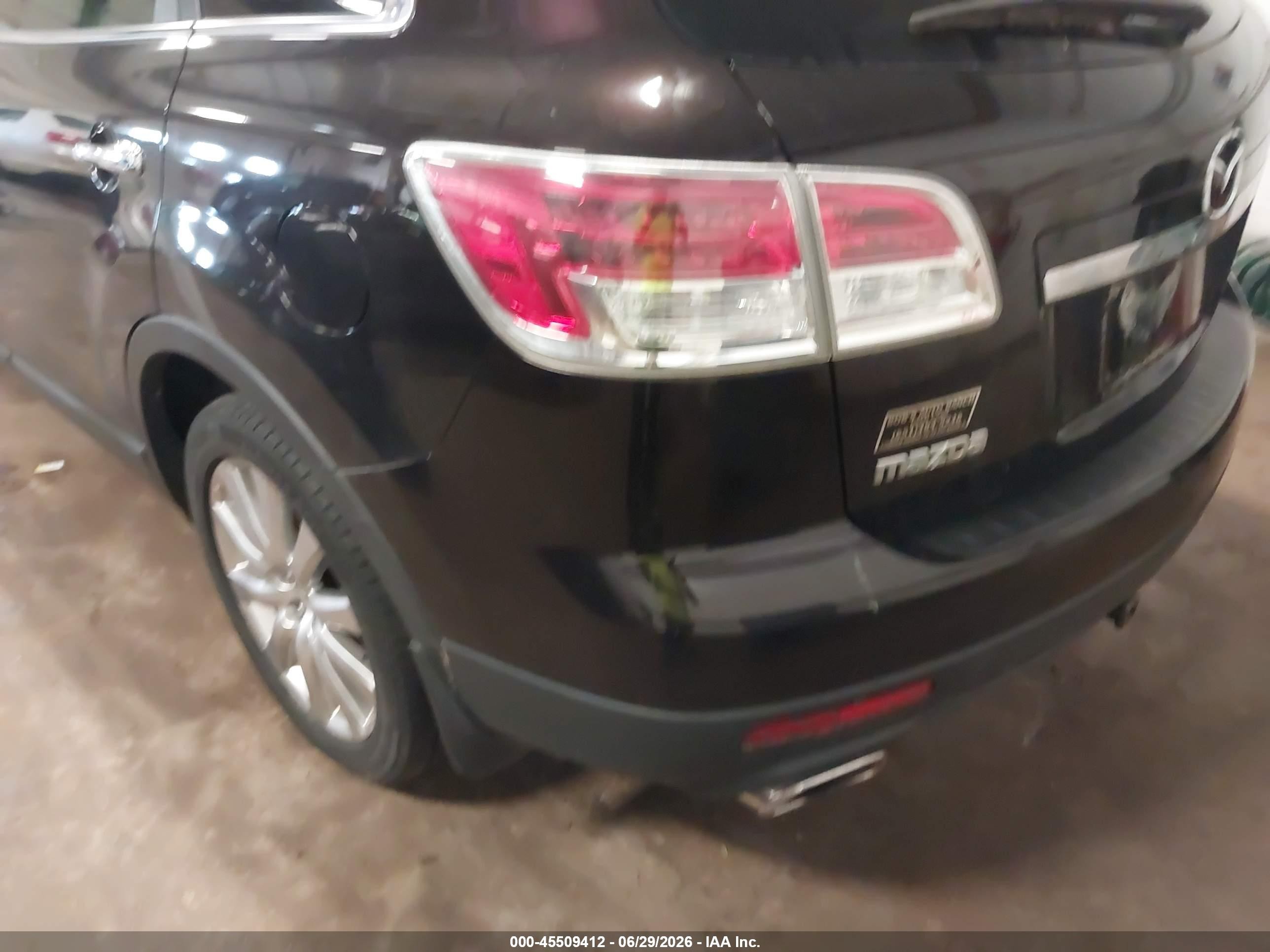 2009 Mazda Cx-9 Grand Touring Burgundy vin: JM3TB38V390171838
