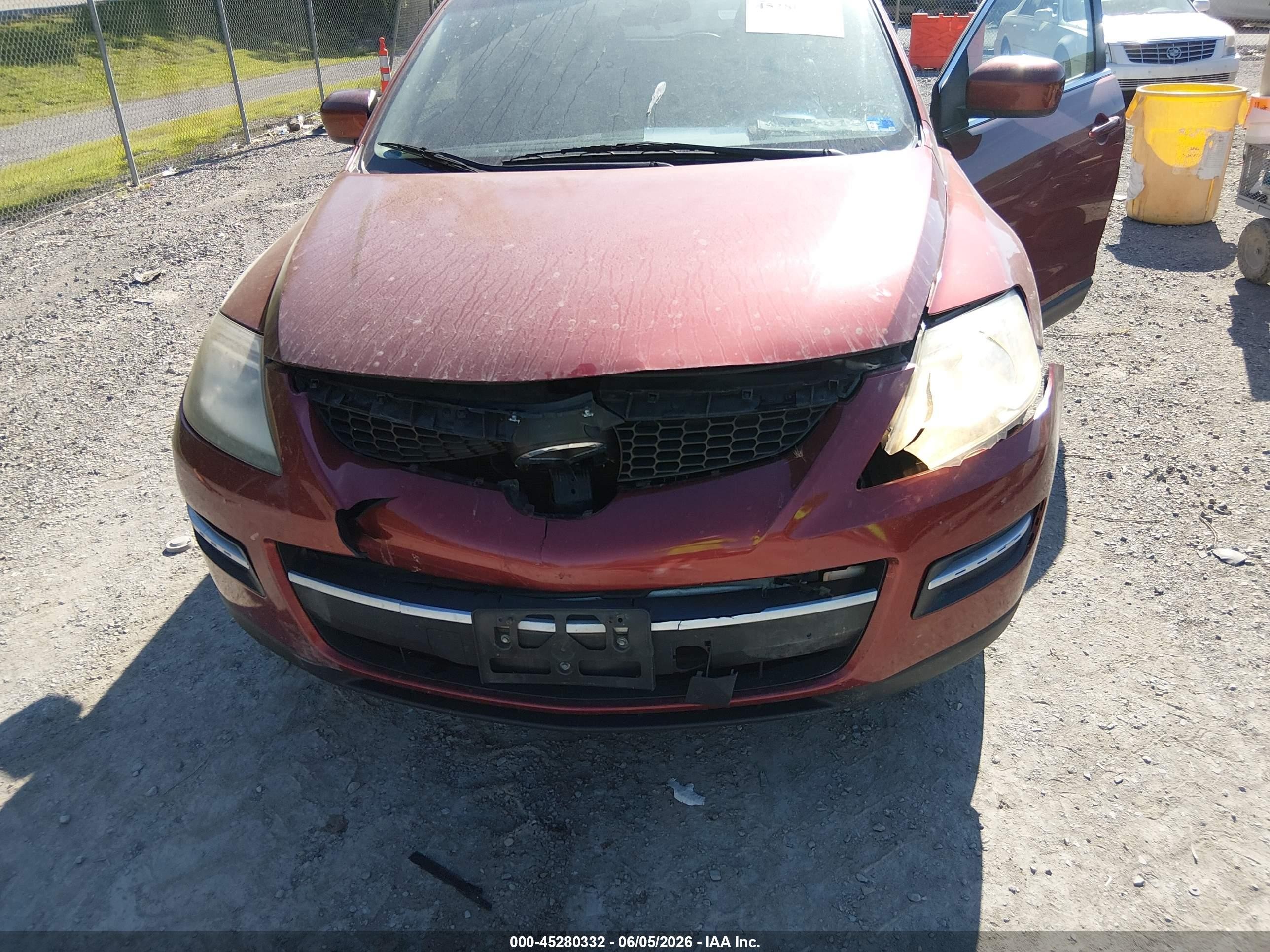 2009 Mazda Cx-9 Touring Красный vin: JM3TB38V490168365