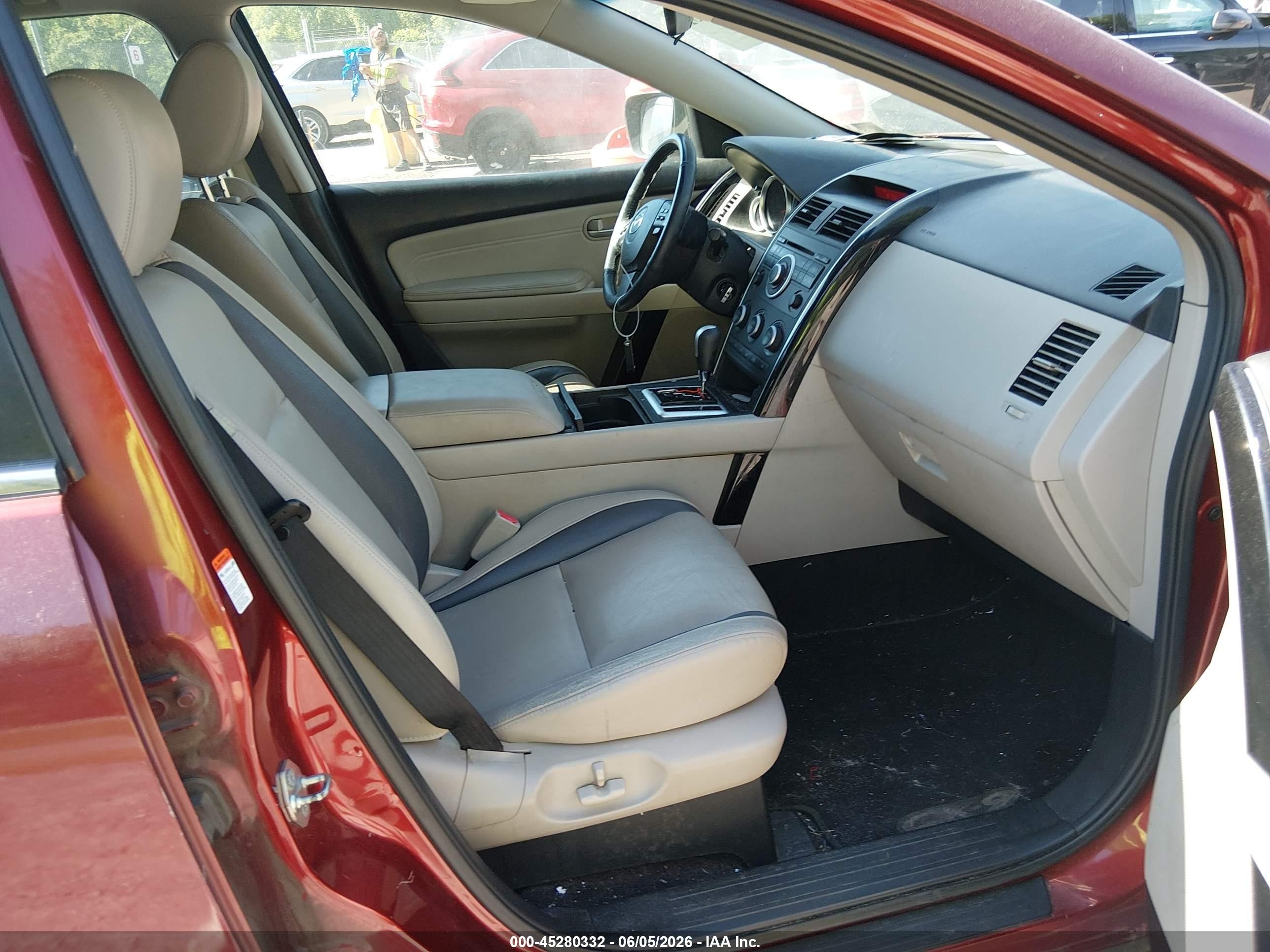 2009 Mazda Cx-9 Touring Красный vin: JM3TB38V490168365