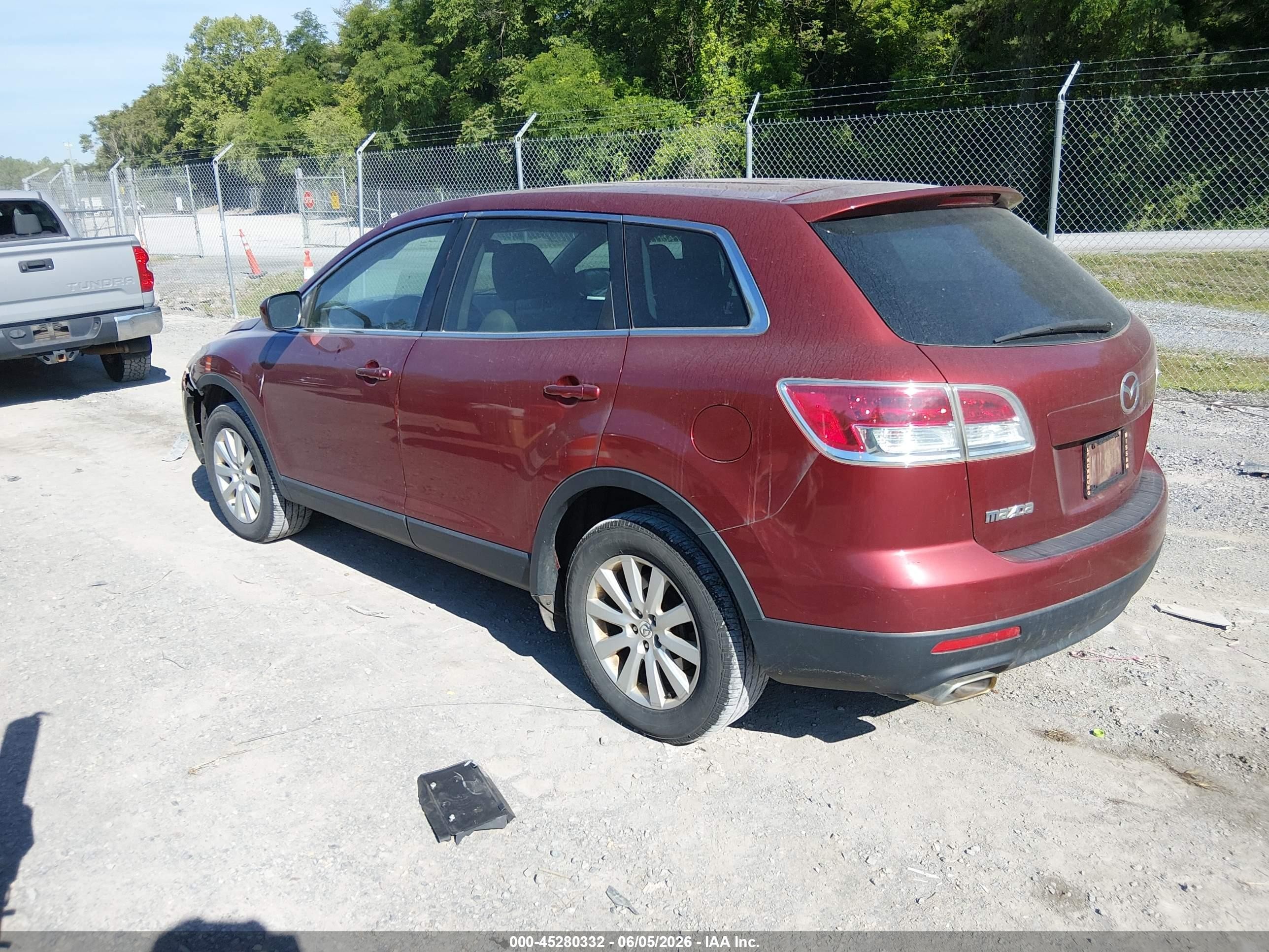 2009 Mazda Cx-9 Touring Красный vin: JM3TB38V490168365