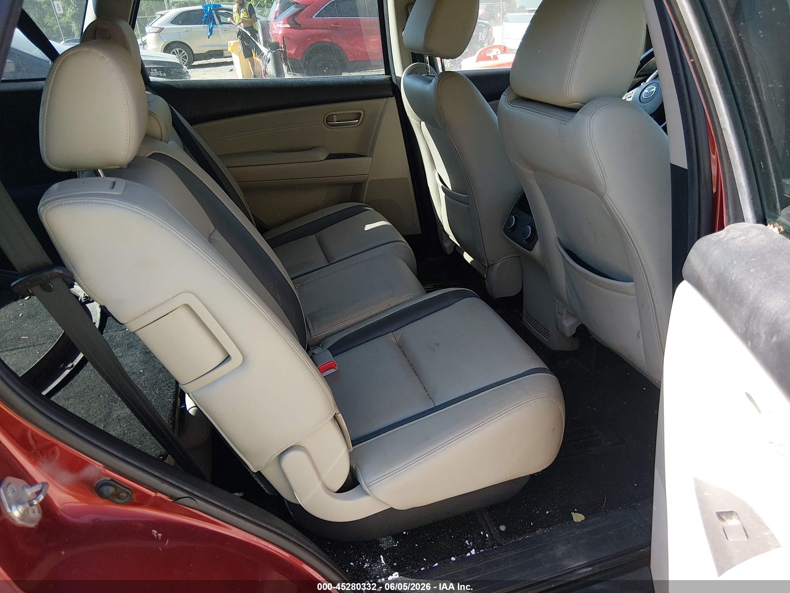 2009 Mazda Cx-9 Touring Красный vin: JM3TB38V490168365