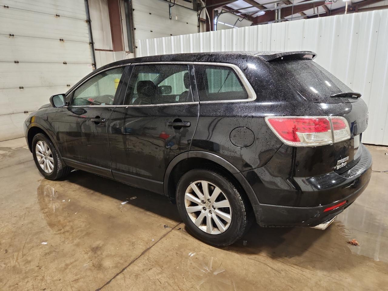 2009 Mazda Cx-9 Black vin: JM3TB38V490174764 Damage: Left Rear Door, Dent(S) W/No Paint Dmg, 1/2 To 1 Inch