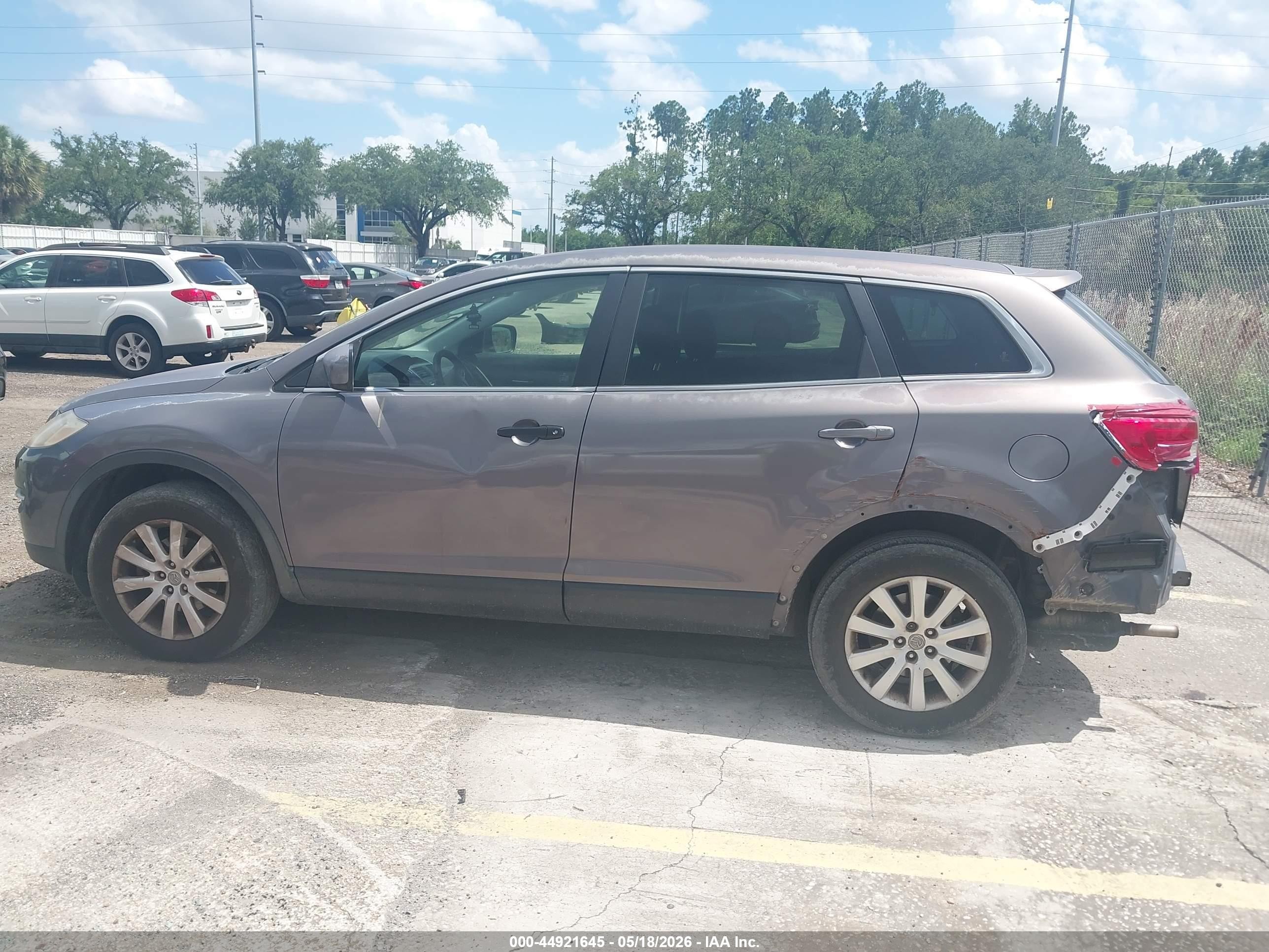 2008 Mazda Cx-9 Sport Gray vin: JM3TB38V580130433