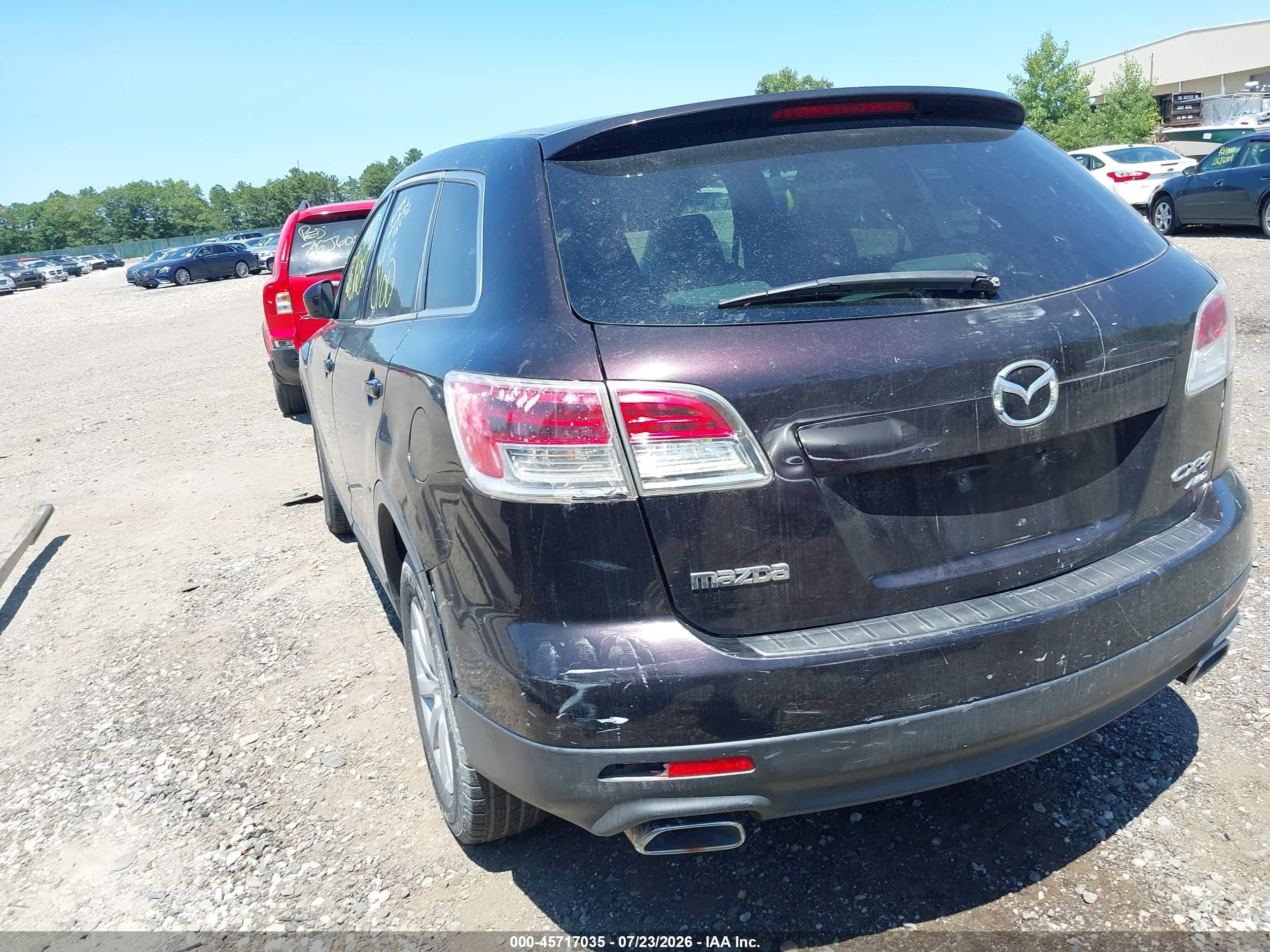 2009 Mazda Cx-9 Touring Maroon vin: JM3TB38V590174336