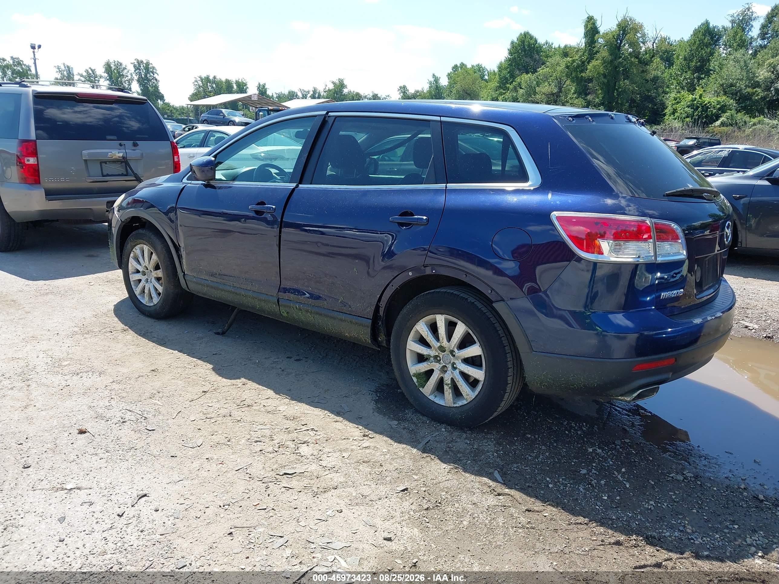 2009 Mazda Cx-9 Touring Blue vin: JM3TB38V590179407