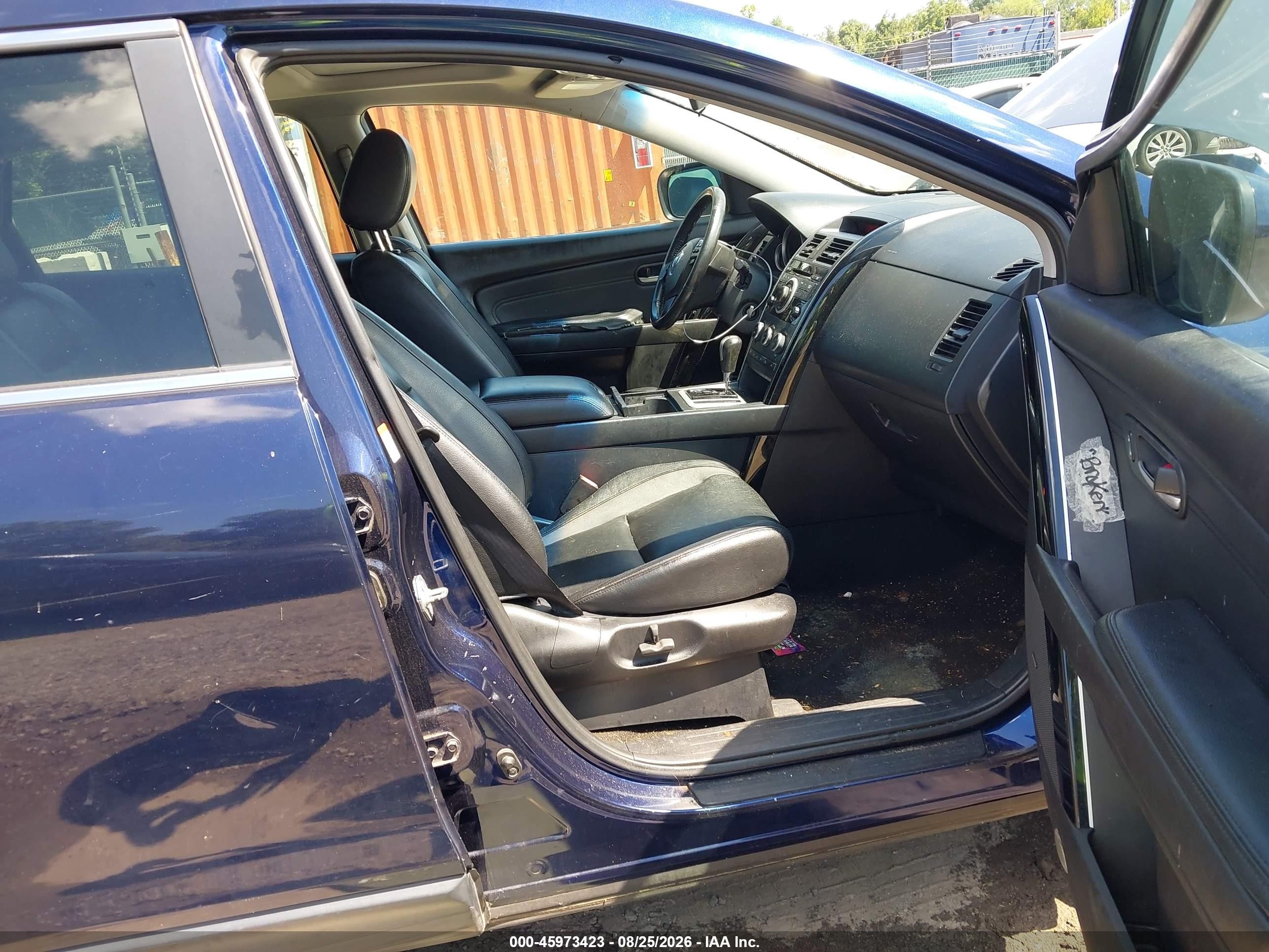 2009 Mazda Cx-9 Touring Blue vin: JM3TB38V590179407
