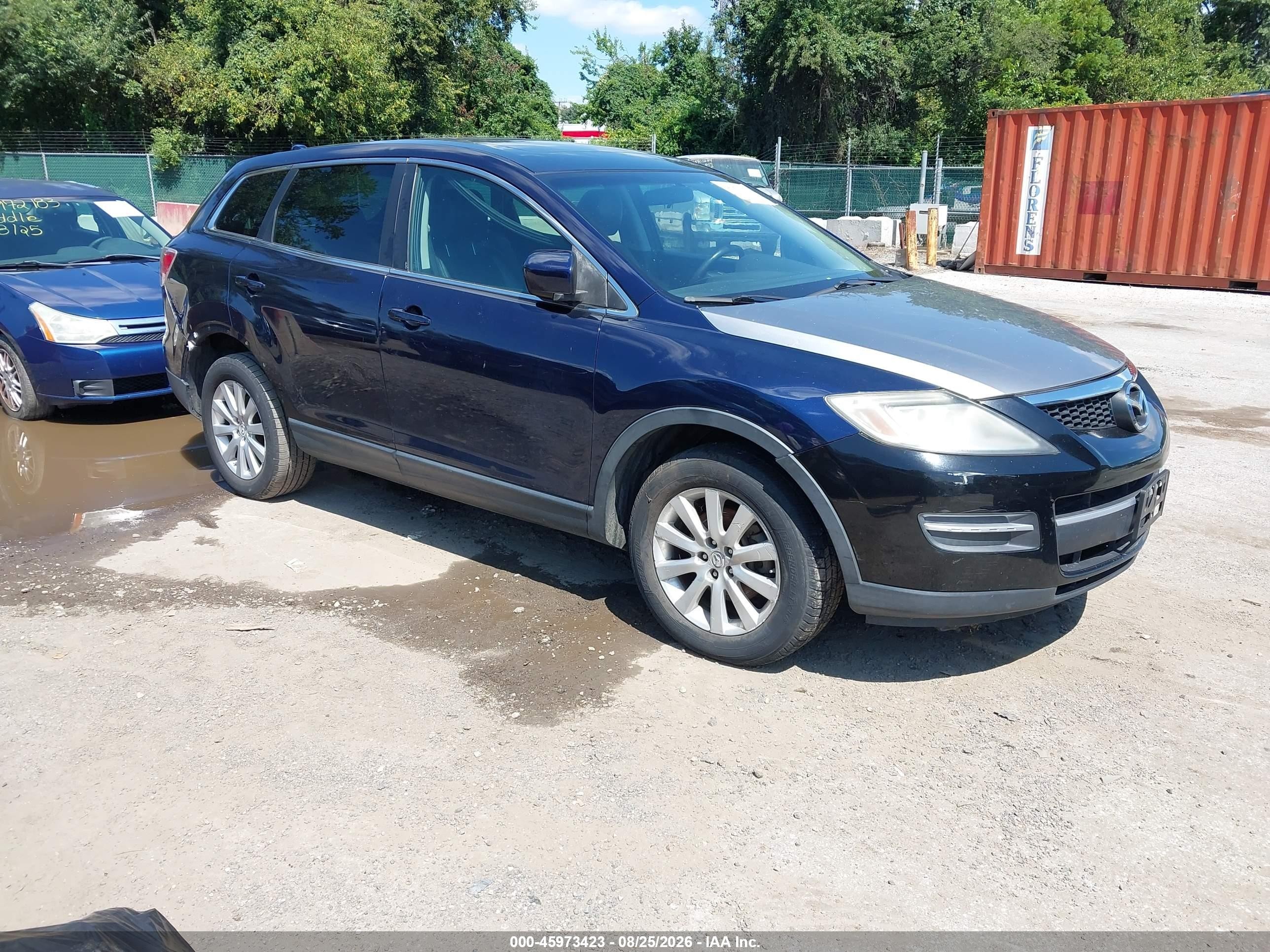2009 Mazda Cx-9 Touring Blue vin: JM3TB38V590179407