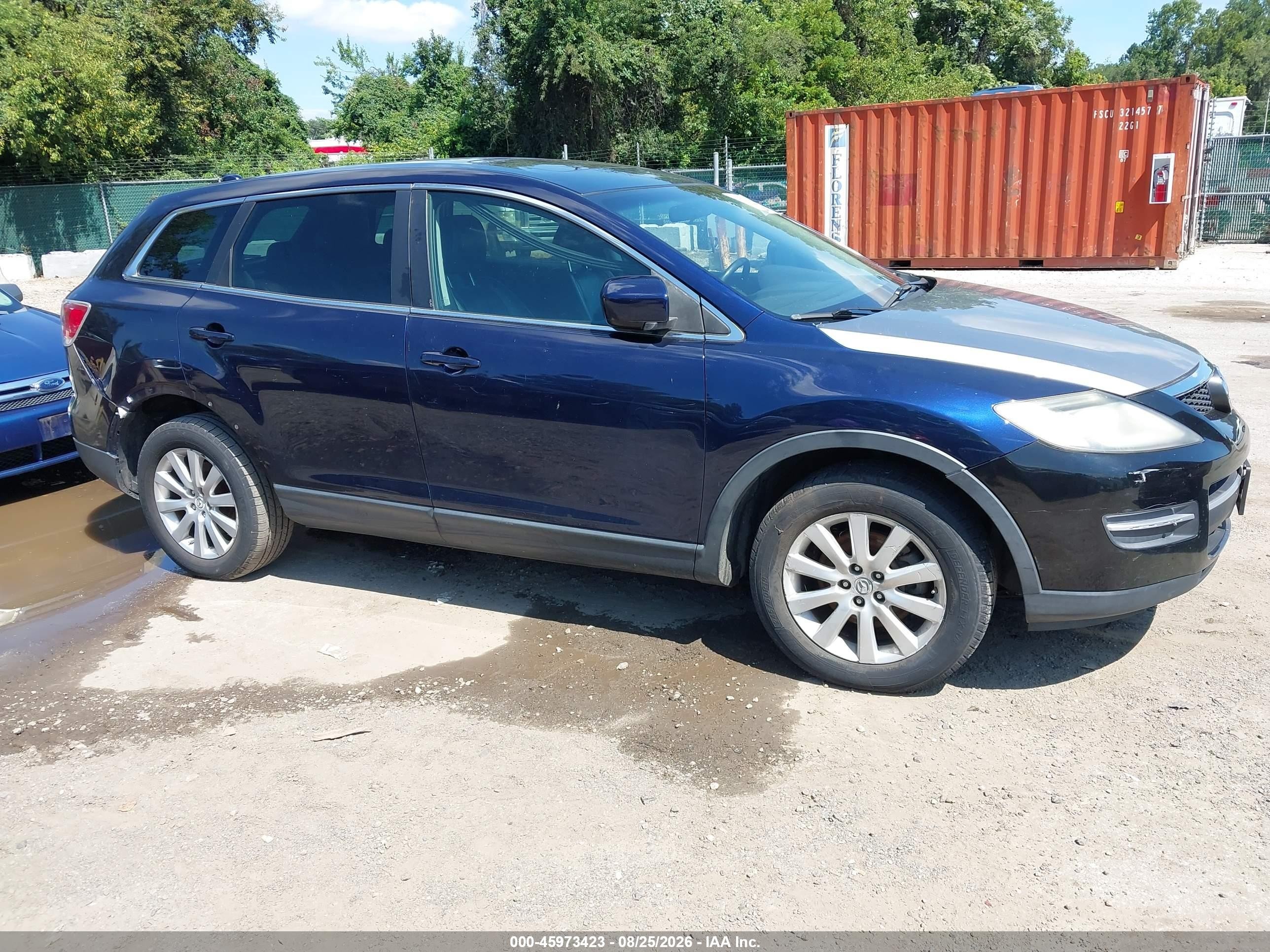 2009 Mazda Cx-9 Touring Blue vin: JM3TB38V590179407