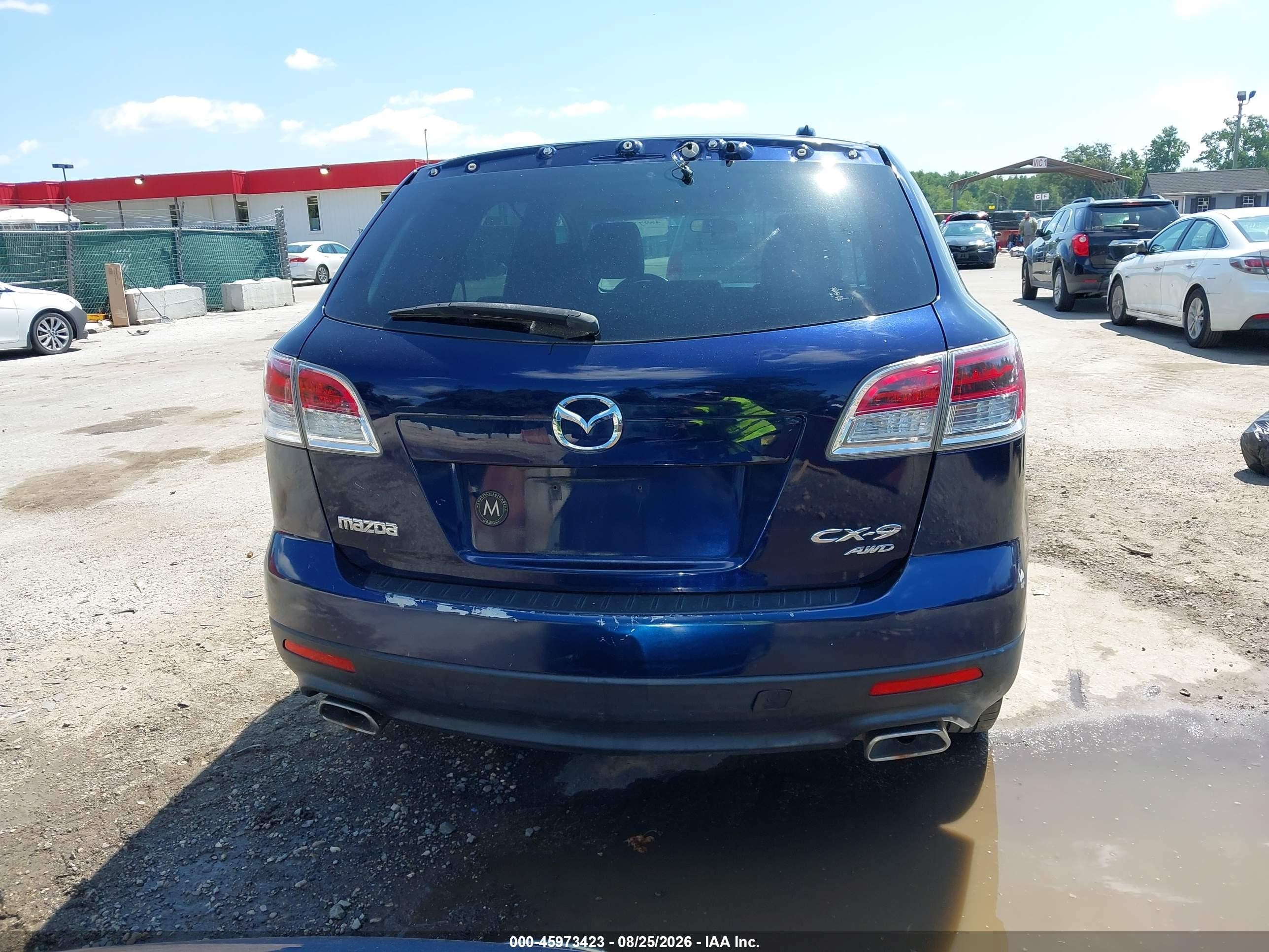 2009 Mazda Cx-9 Touring Blue vin: JM3TB38V590179407